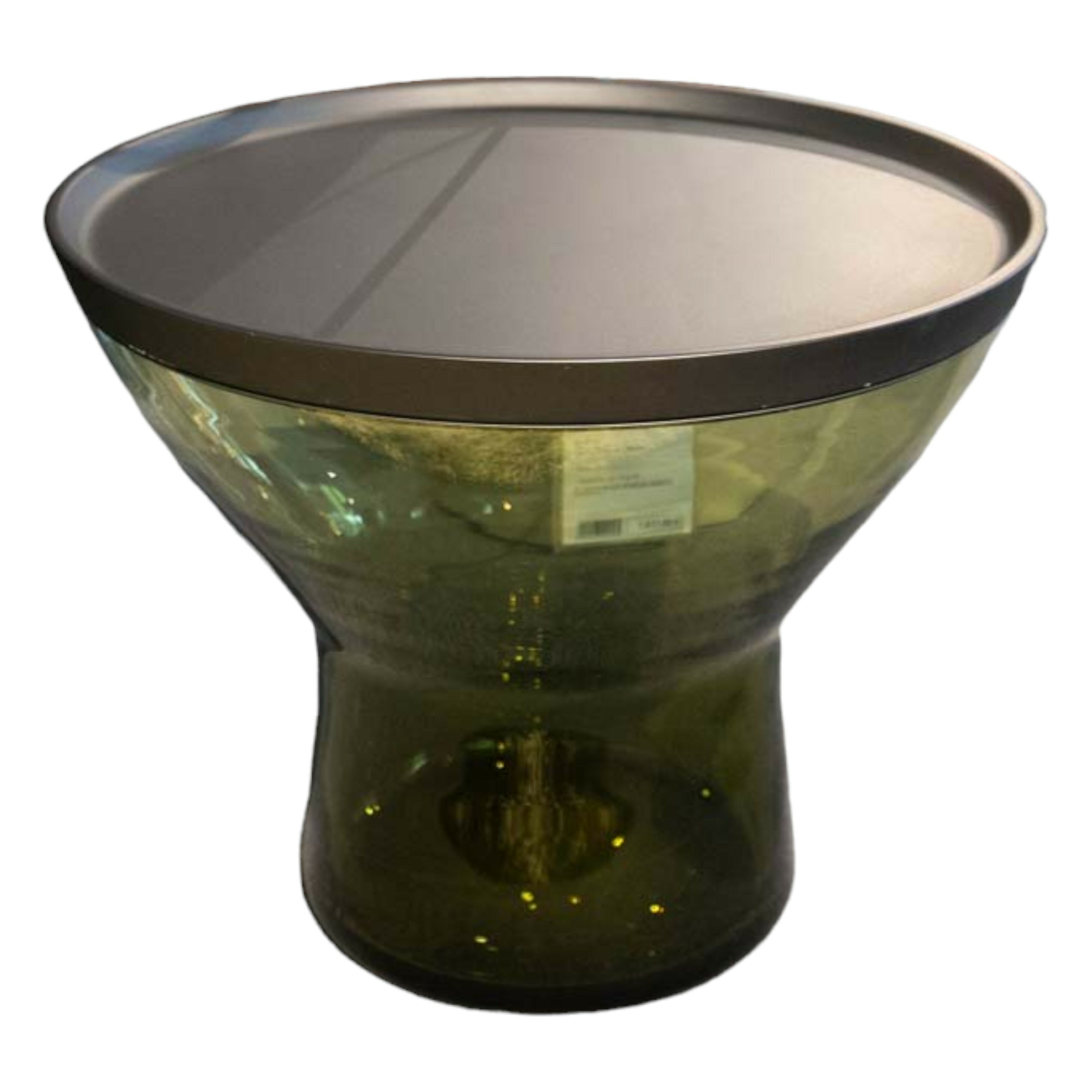 Christine Kröncke - Beistelltisch Noxx Glas Gelb-Grün Softtouch Schwarz - 1