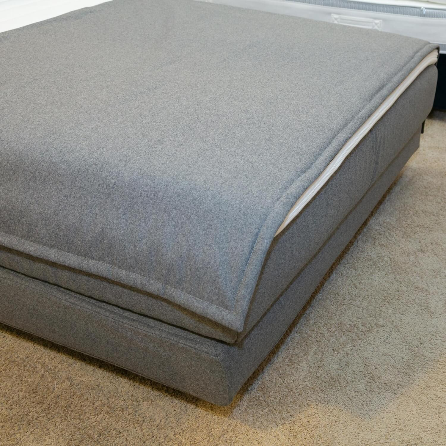 Contur - Boxspringbett Gargano Bezug 2 00695 Metallfuß Schwarz Inklusive Matratzen T500 - 8
