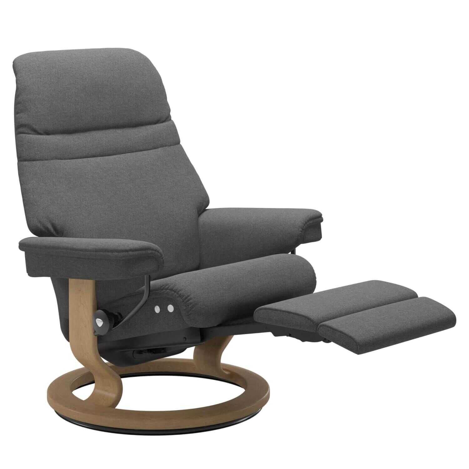 Stressless - Stressless Sunrise M mit Kabel Classic LegComfort Stoff Karma Grey - 1