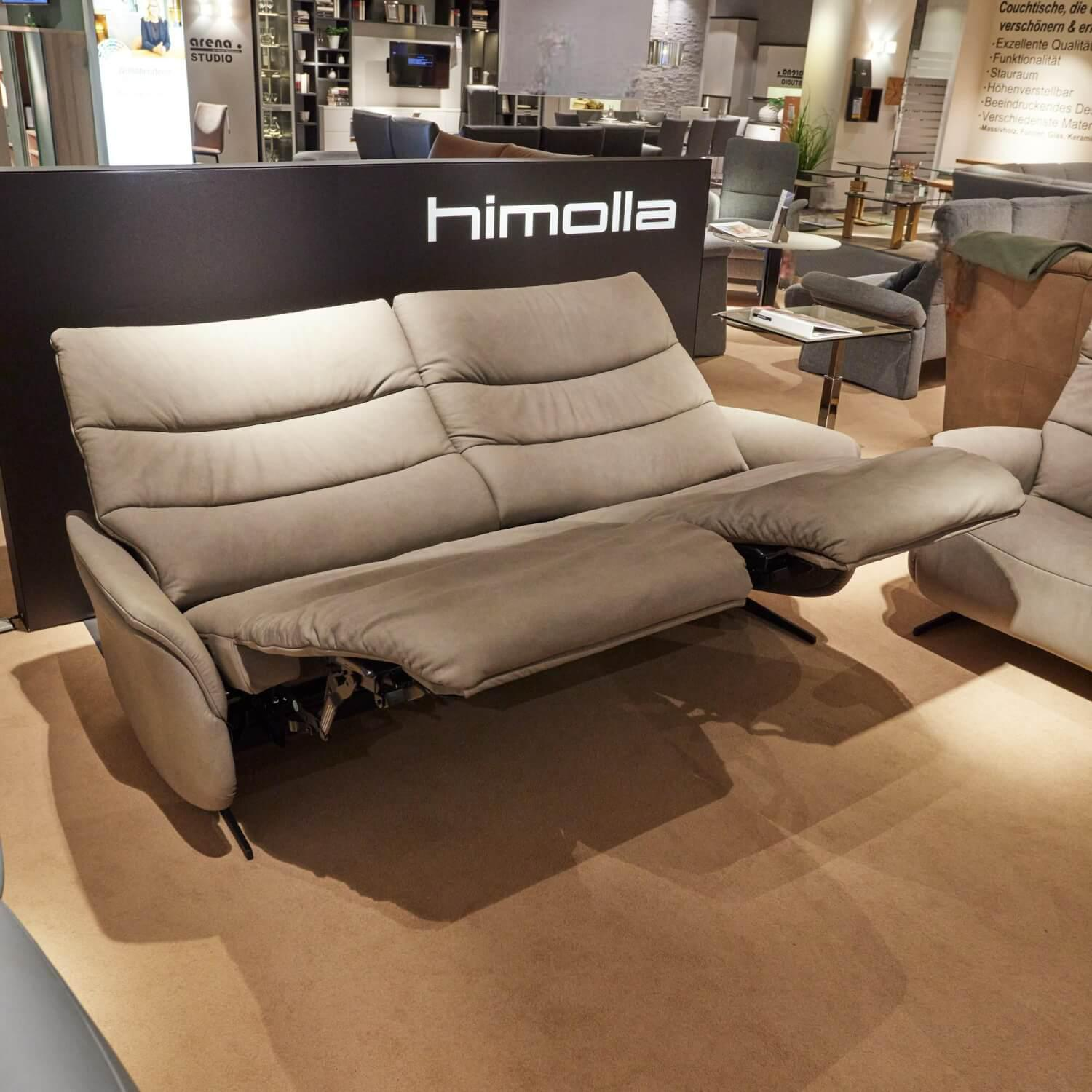 himolla - Sofa Houston 4051 Leder Leonessa Fjord Grau Metallkufe Anthrazit Pulverbeschichtet - 5