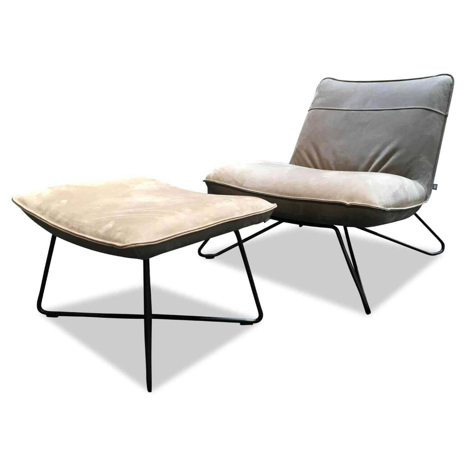 rolf-benz-sessel-sessel-394-hocker-leder-grau-beige-mit-hocker-975c2acc00f2p0Py3vWHm3cFl Rolf Benz - Sessel 394 Hocker Leder Grau Beige mit Hocker - 1