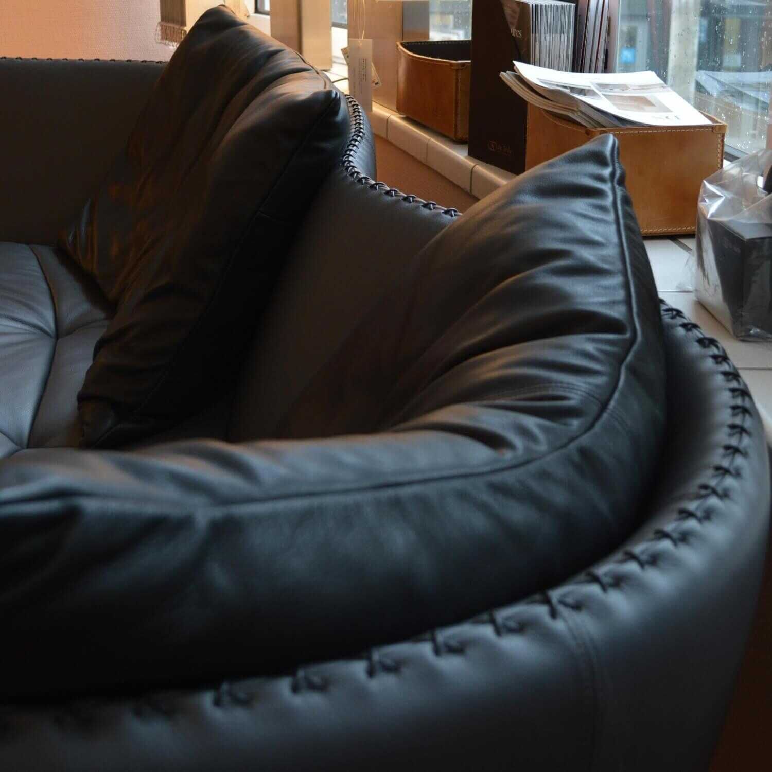 De Sede - Landschaft Sofa DS 102 30 Rechts Leder Living Umbra Grau - 7