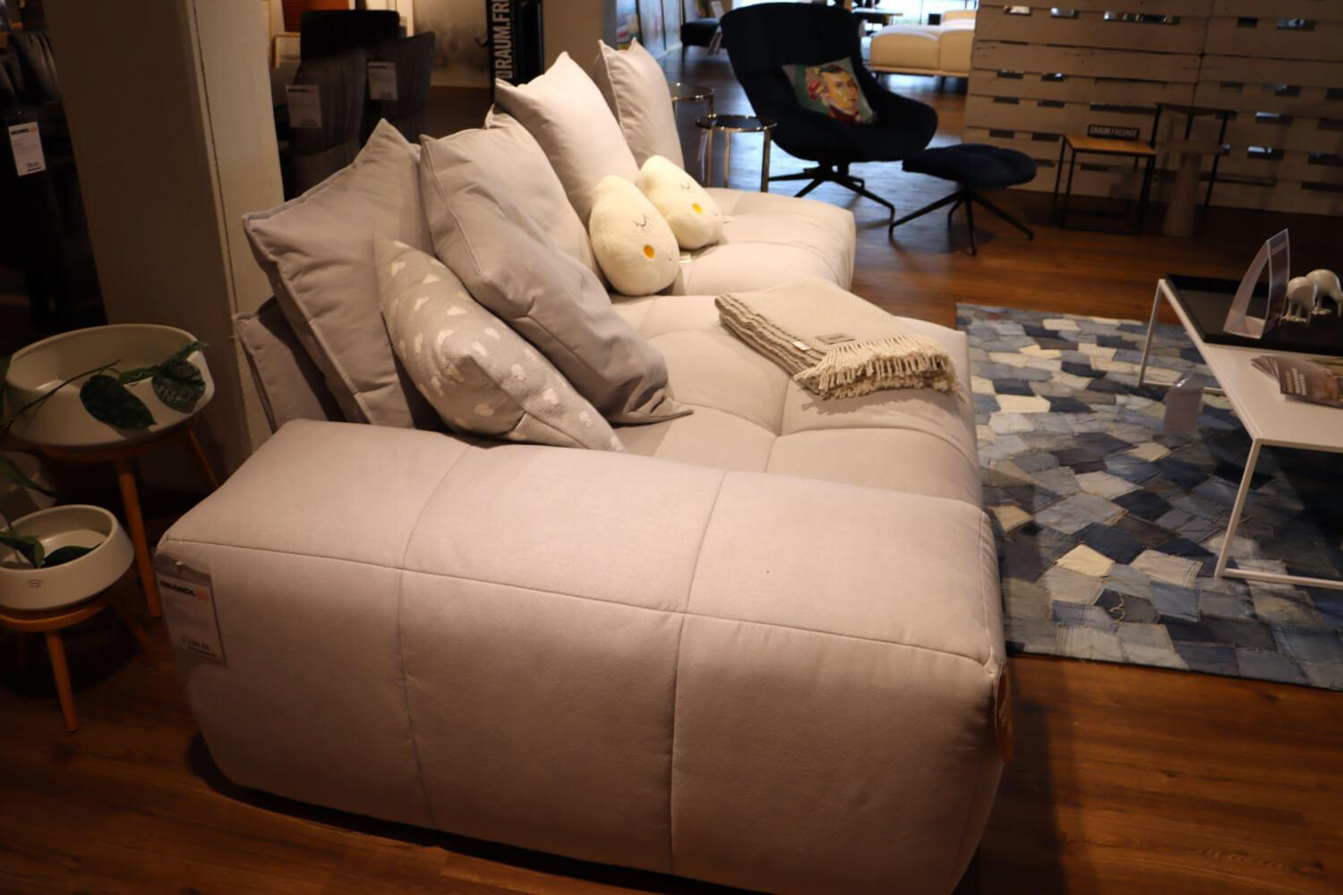 Raum.Freunde - Ecksofa Palazzina Stoff Key West Grau - 2