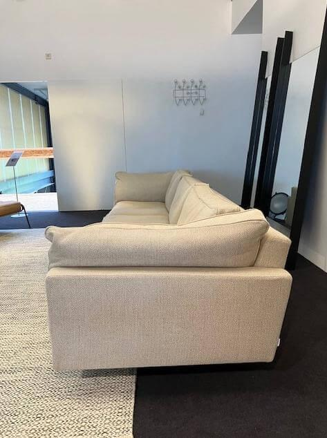 DePadova - Sofa Square 16 3-Sitzer Stoff Boston Grezzo Grau Füße Gunbarrel Grey Grau - 6