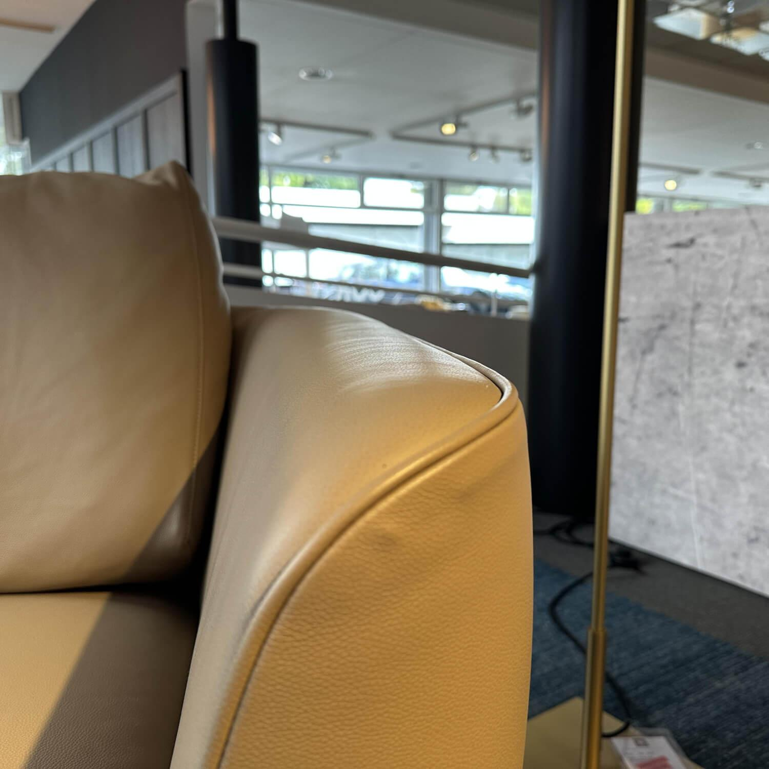 Wittmann - Sessel Andes Leder Nappa Earth Beige Füße Metall Schwarz Grau Pulverbeschichtet Inklusive Lehnkissen - 4