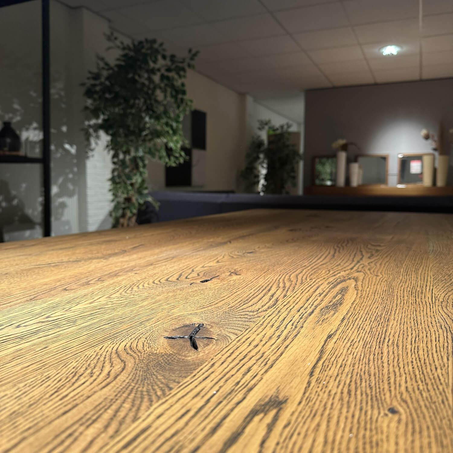Nouvion - Esstisch Nouvio Platte Eiche 631 Füße Holz Schwarz - 5