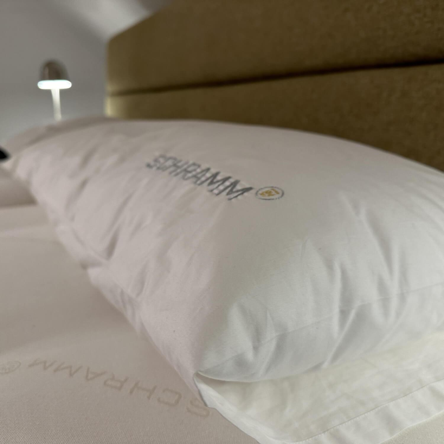Schramm - Bett Purebeds Panel Bezug Stoff Benno 880 Curry Gelb Beige Füße Buche Schwarz Inklusive 2 Matratzen - 2