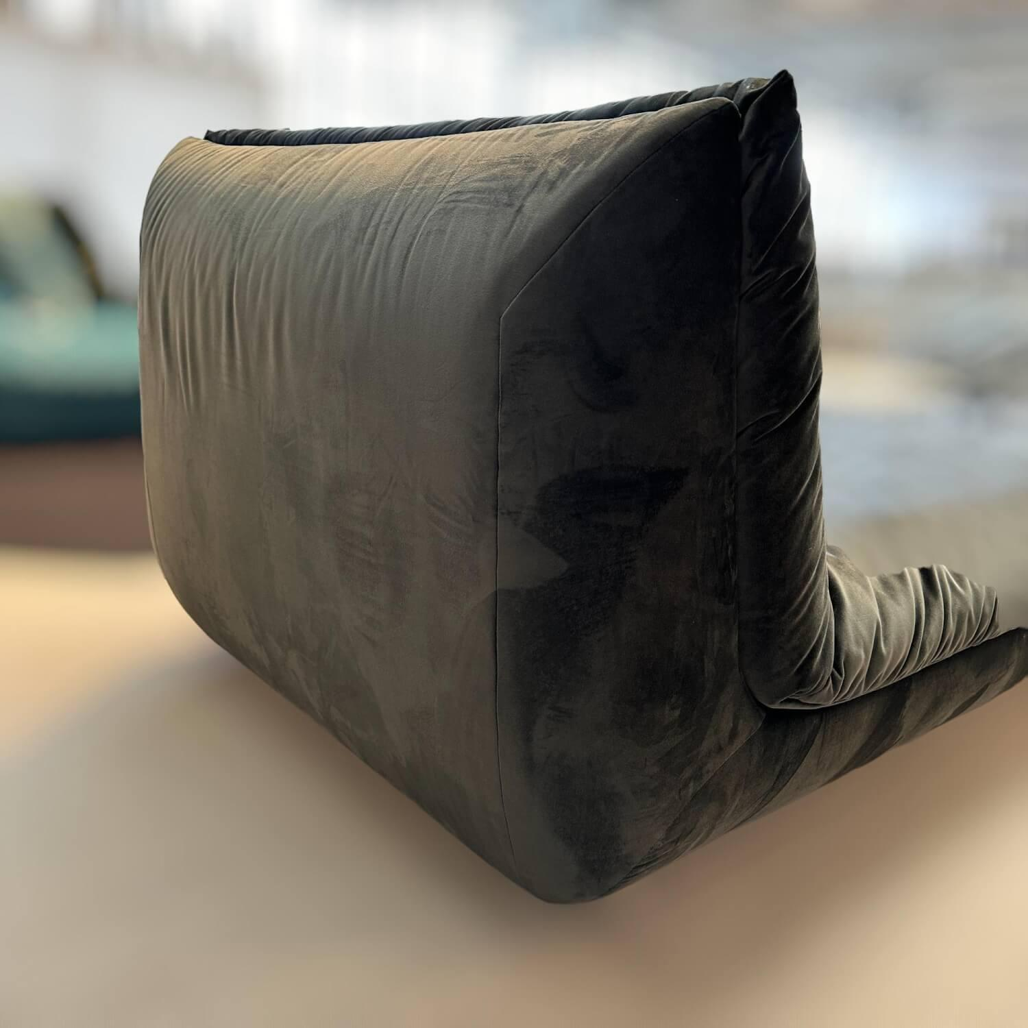 IP Design - Longchair Soulmate Bezug Stoff City Velvet Reloaded CA7832/139 Schwarz - 2