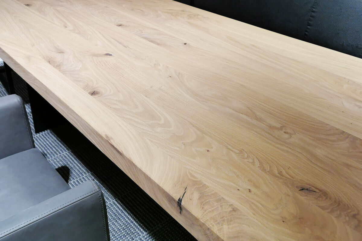 Scholtissek - Esstisch Edition Platte Sibirische Eiche Gestell Schwarz - 8