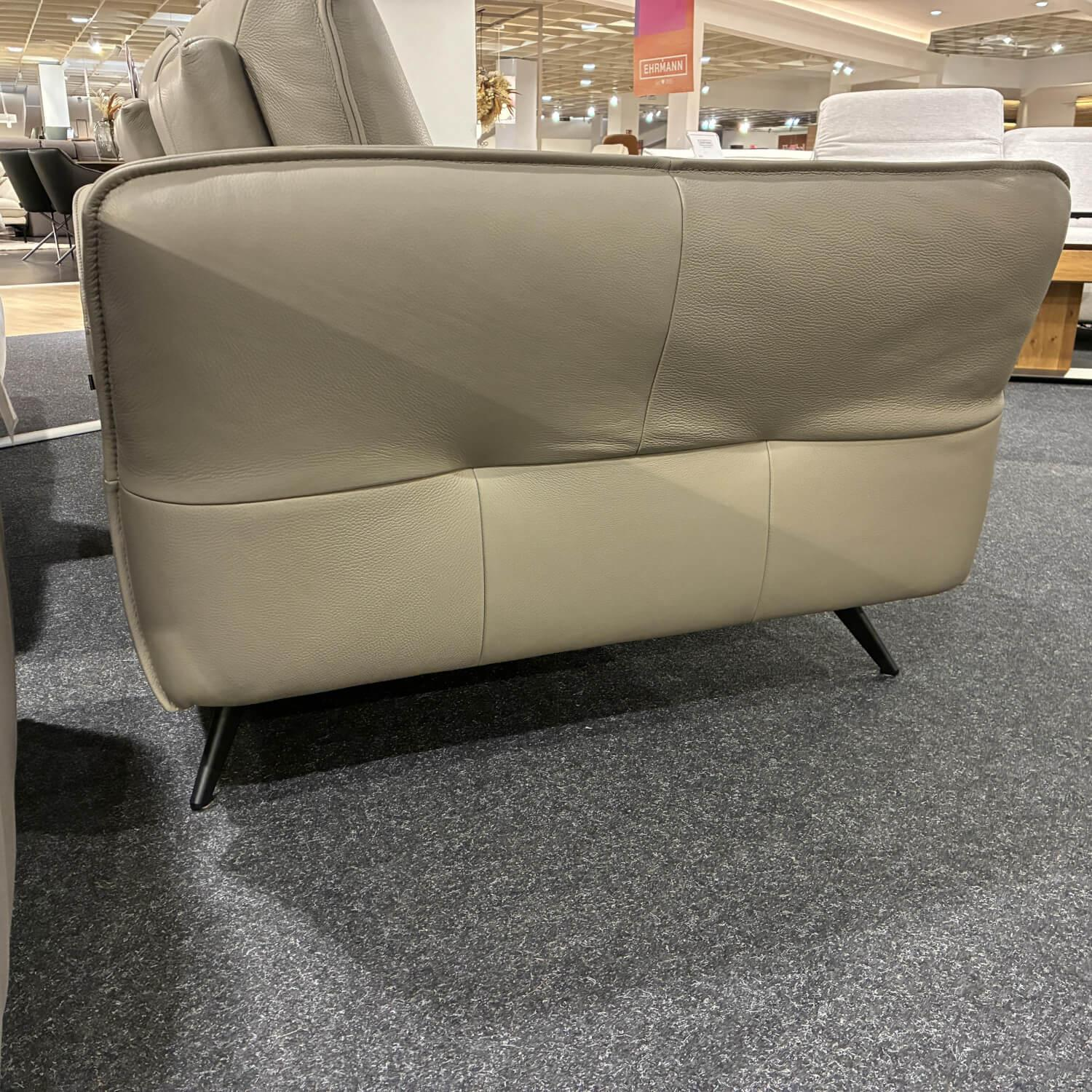 Musterring - Sofa 2340 Leder Longlife Cloud Z7720 (LK60) Metallfuß Schwarz M99 Inkl. Sitztiefen- Und Seitenteilverstellung - 7