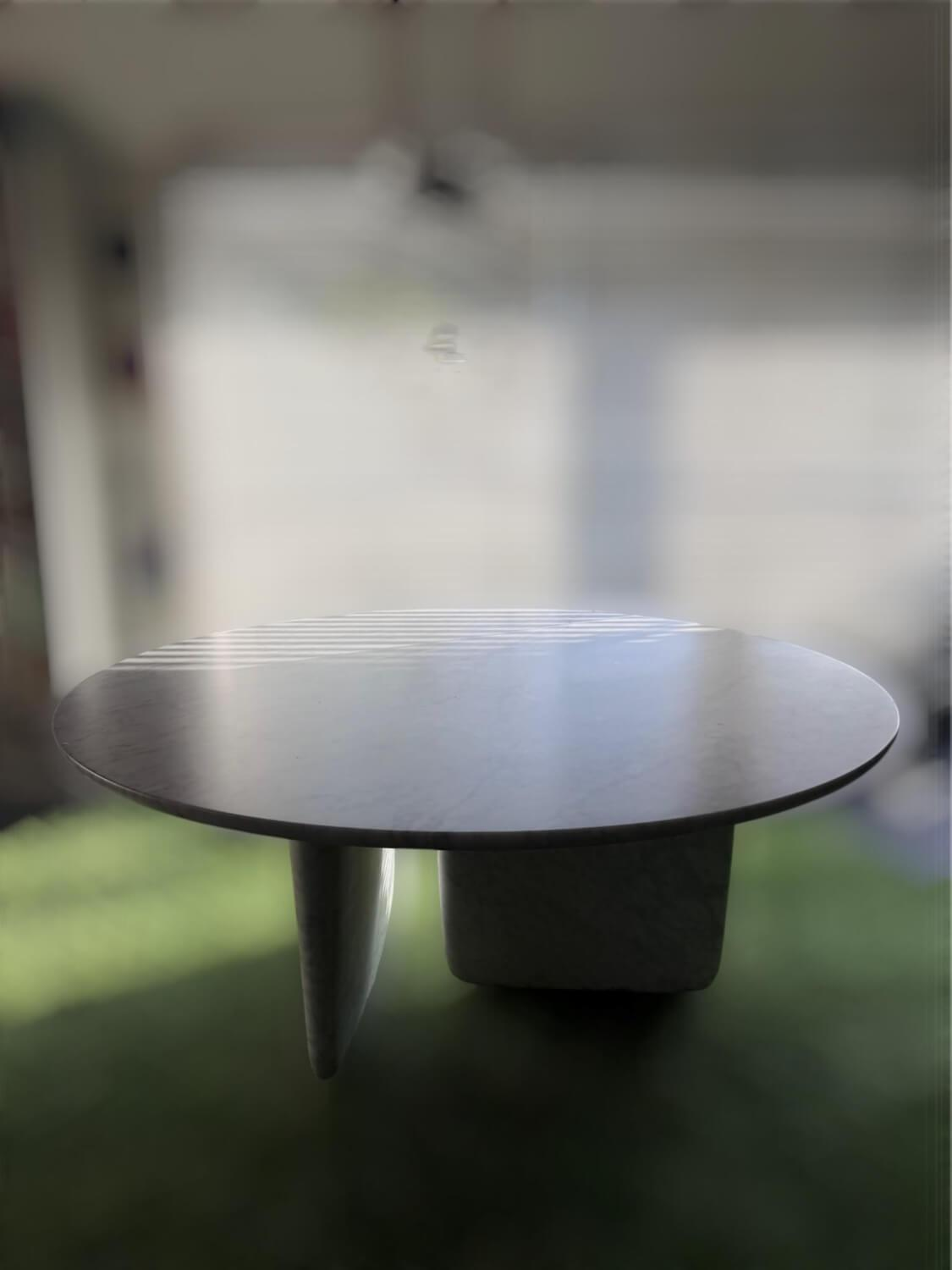 B&B Italia - Esstisch Tobi Ishi Marmor Carara Weiß Grau Matt - 5