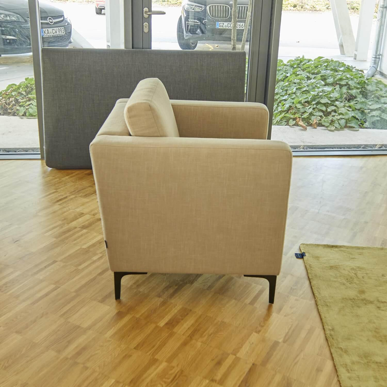 Sophisticated Living - Sessel Banzaii Lounge Chair Stoff Beige Braun Lino Fungo C - 6