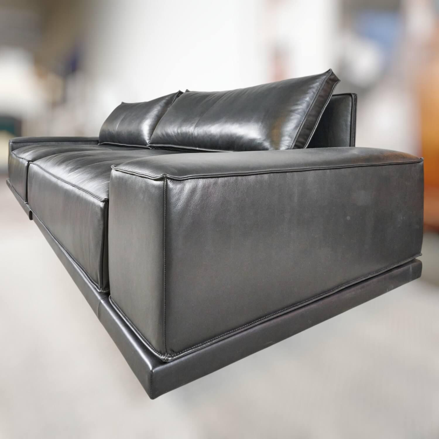 IP Design - Sofa Cube Lounge Leder Space Schwarz - 7
