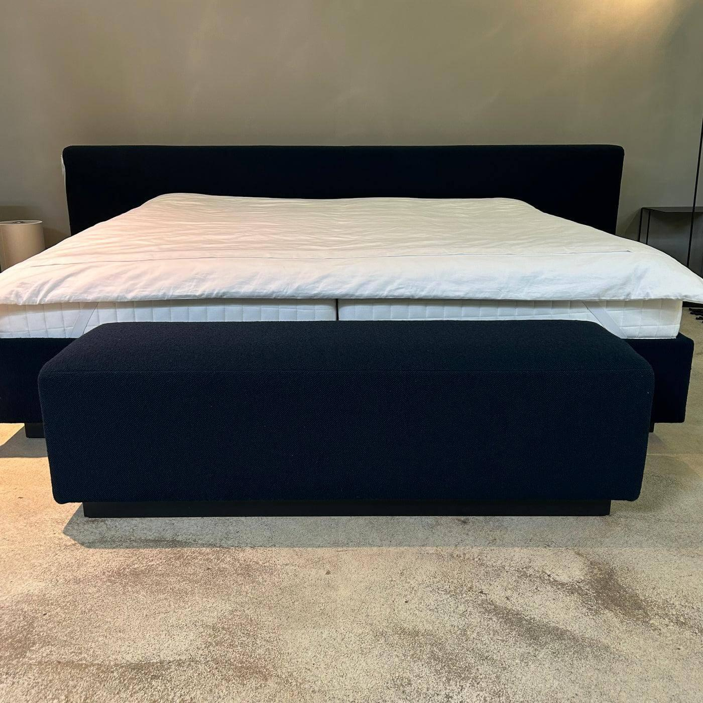 Walter Knoll - Polsterbank Yuuto 810 H4 Stoff Hearth Undersea Schwarz Gestell Sockel Schwarz Lackiert Mit Teflongleiter - 2