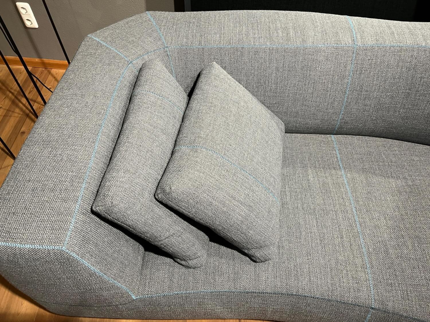 B&B Italia - Ecksofa Bend Stoff Astro 2816255 Eisengrau mit 3 Kissen - 7