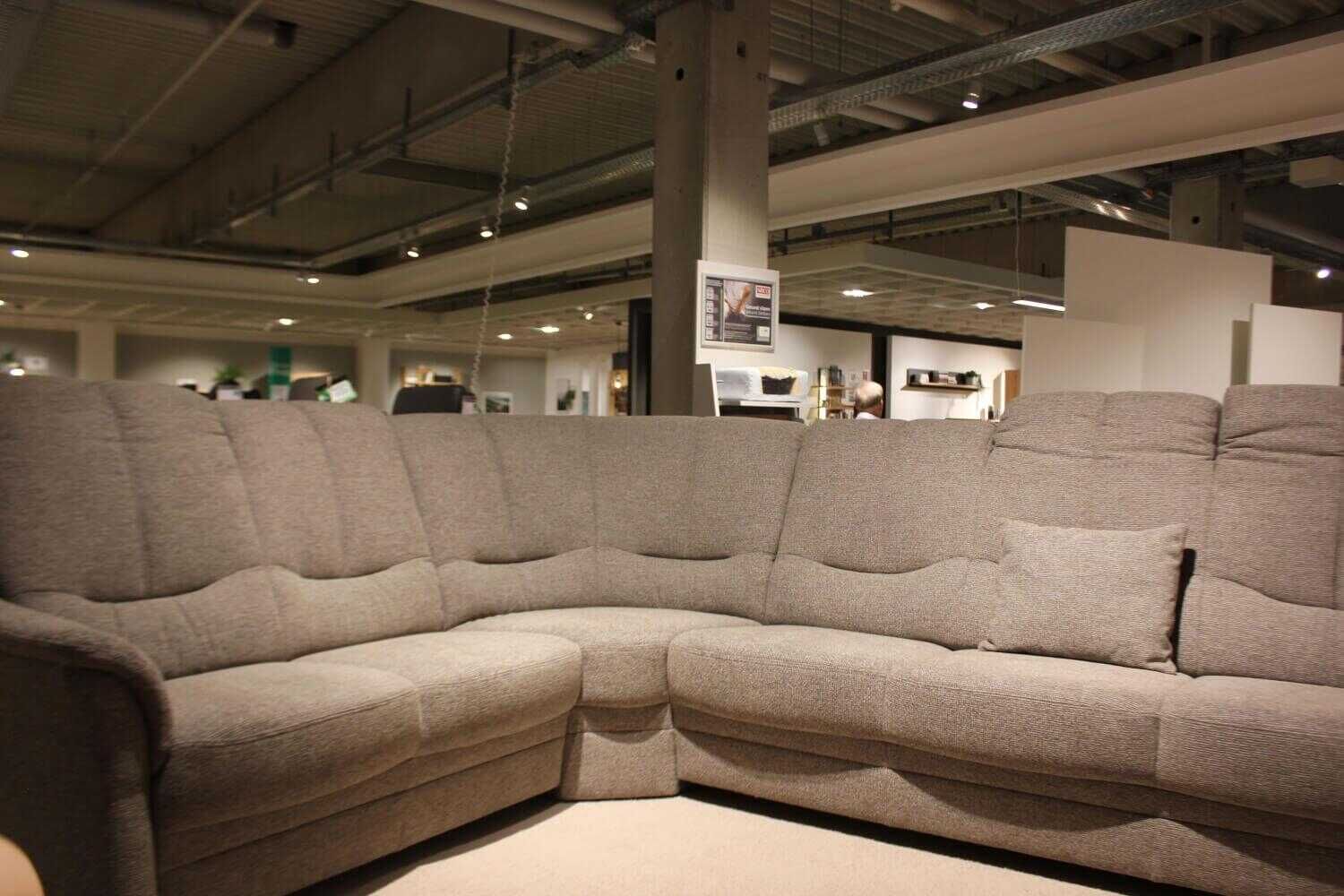 Dietsch - Eckgarnitur Comfort Plus Stoff Grau mit Sessel - 1