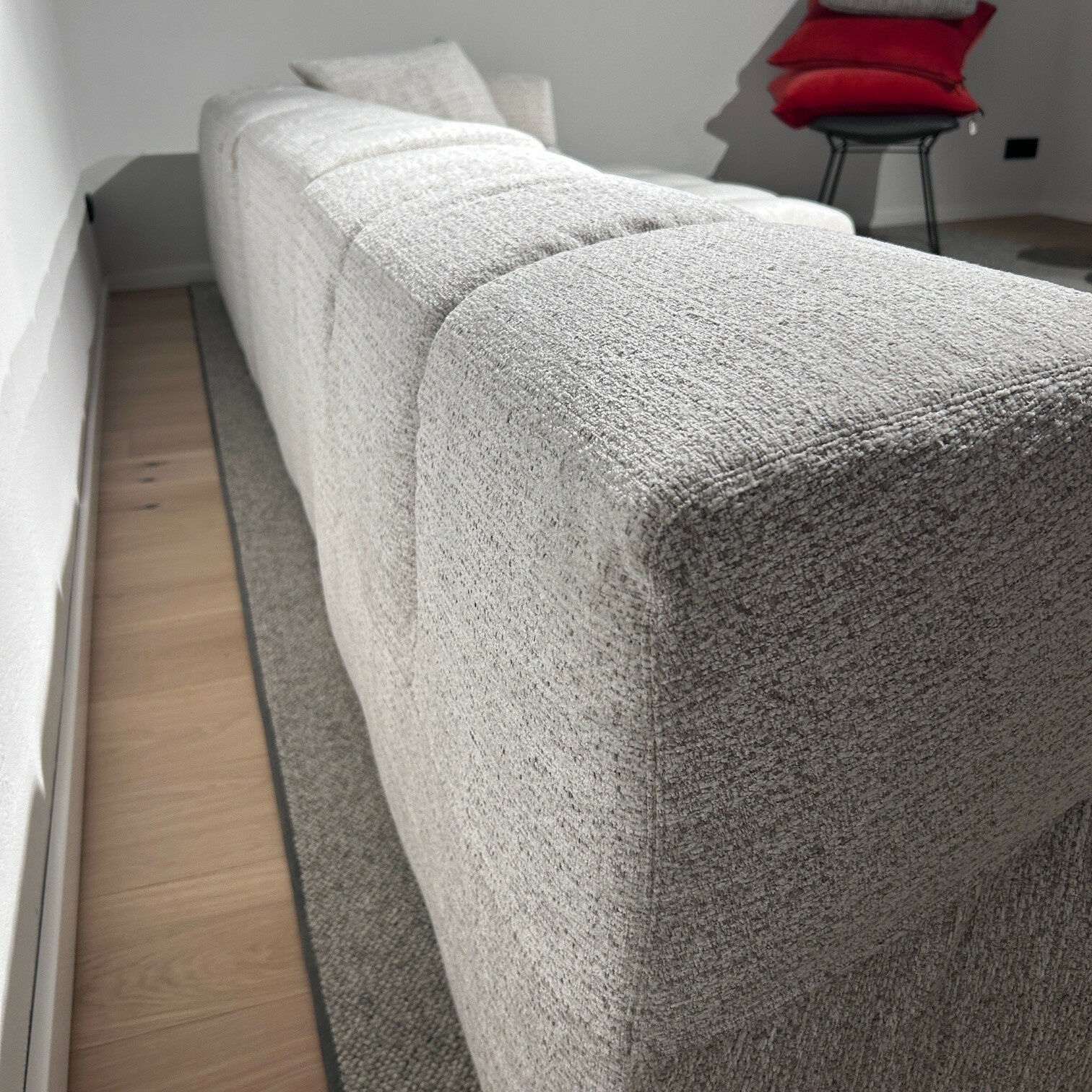 B&B Italia - Ecksofa Tufty Time Stoff Elettra 2492 102 Bastfarben Grau Füße Schwarz - 5