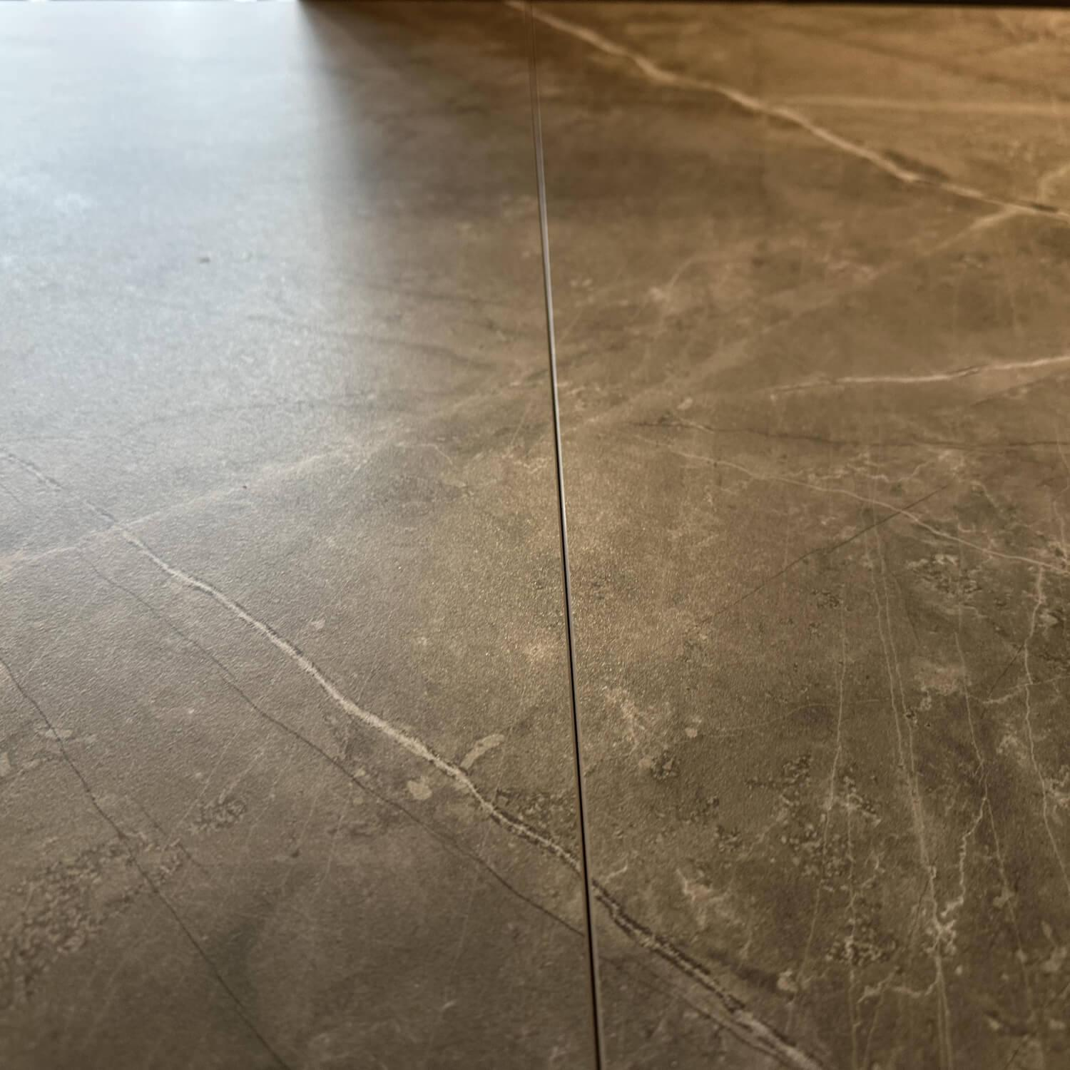 Zumsteg - Ausziehtisch Spezia Platte Dekton Keramik Dark Grey Grau Gestell Edelstahl CNS Mit Beidseitiger Verlängerung - 8