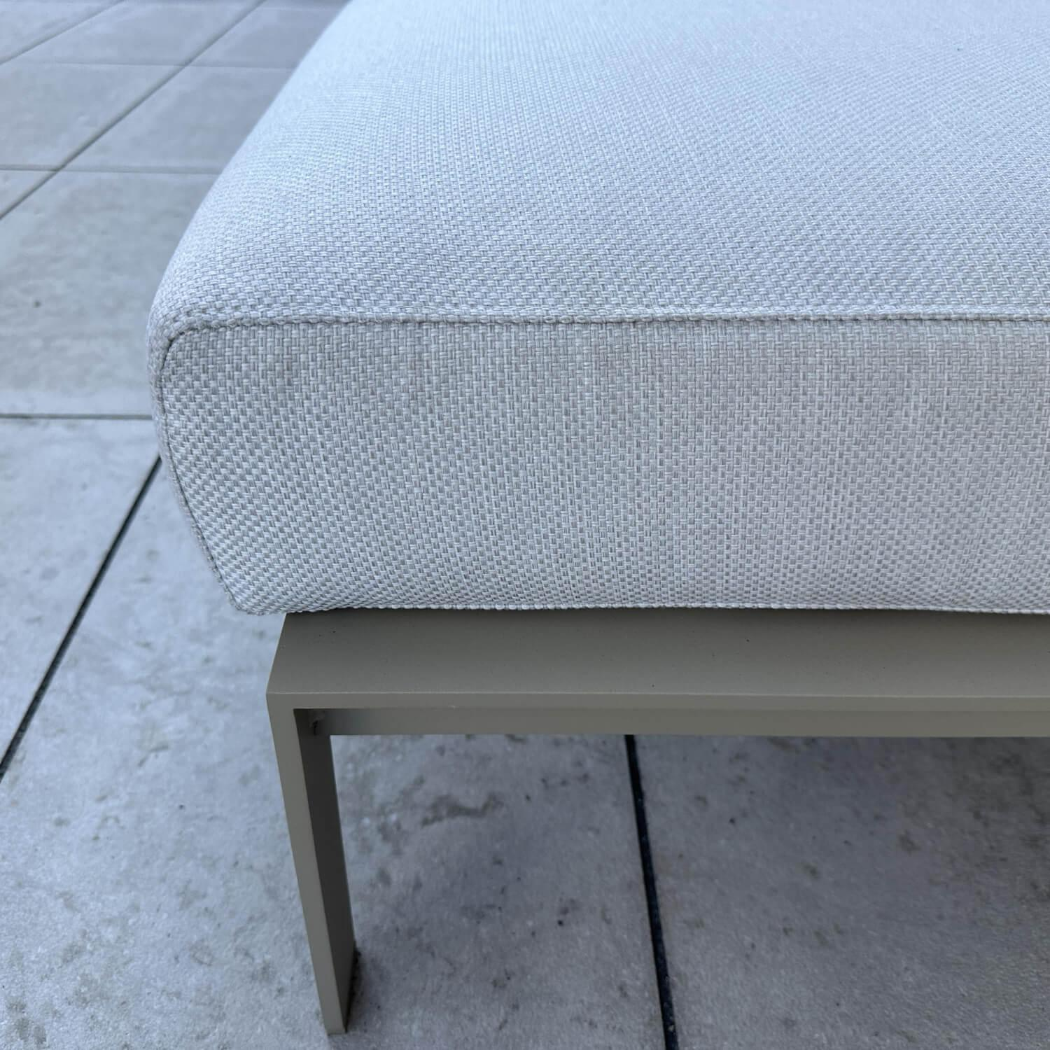 Gandia Blasco - Chaiselounge Solanas Tumbona Auflage Stoff Soft Duo Crudo 07 Beige Grau - 2