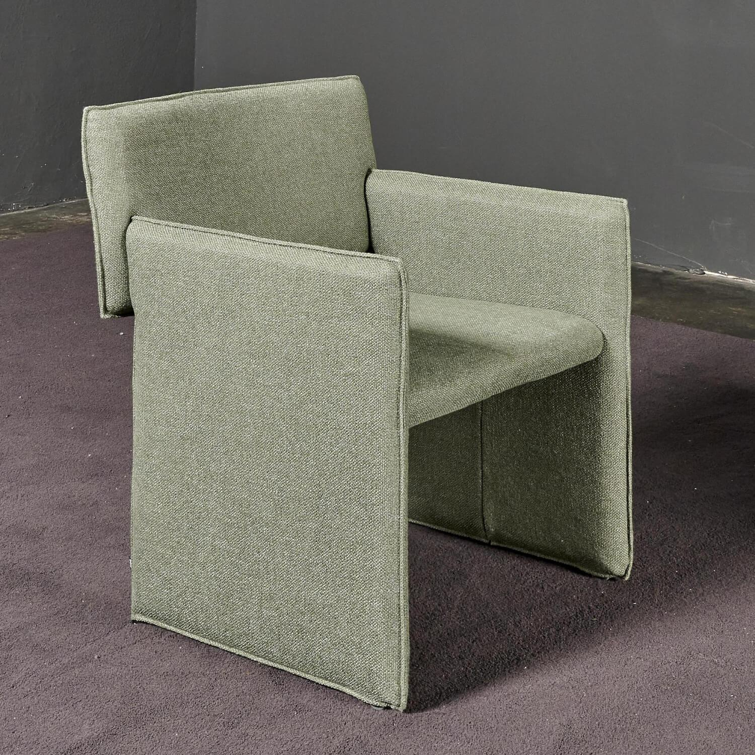 COR - 3er-Set Stuhl Noto Stoff 8303 Schilfgrün Gestell Kunststoff - 11