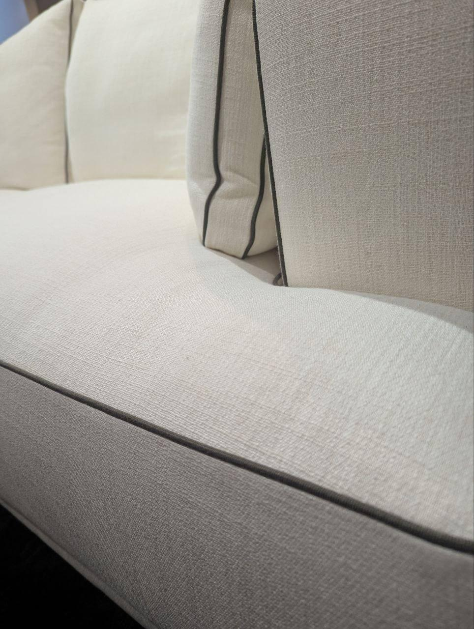 Molteni & C - Sofa Augusto Stoff KI111 Kolo Papierweiß mit 4 Rückenkissen - 2