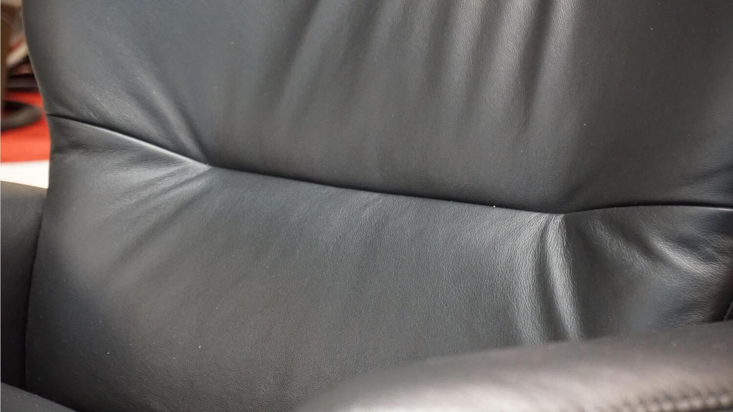 Stressless - Sessel Rome M Black Leder Gestell Star Alumunium Inklusive Hocker - 7
