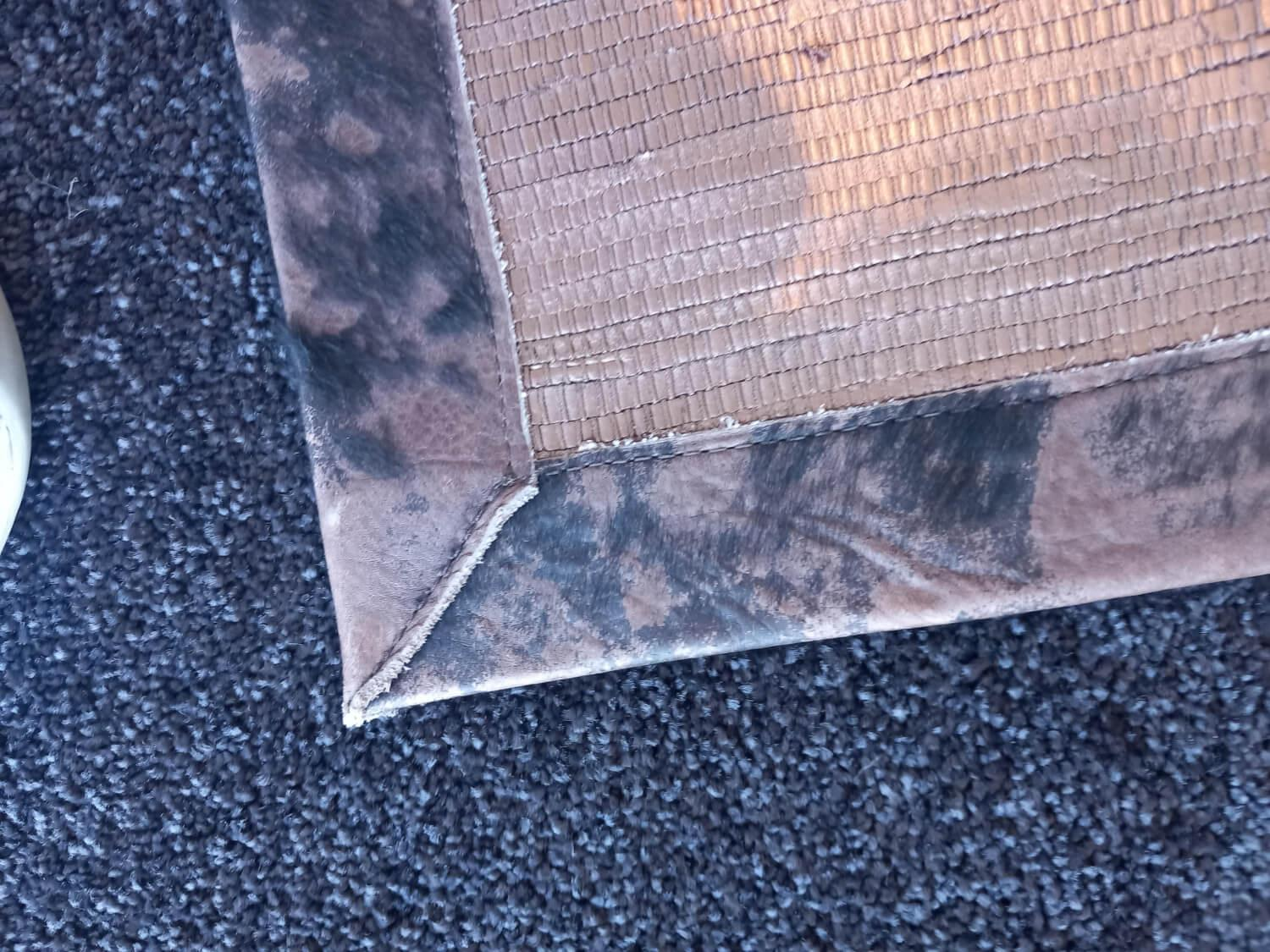 StudioArt - Teppich 300x200 Pezzara Perlato Gold Weiß Leder Dunkelbraun - 2