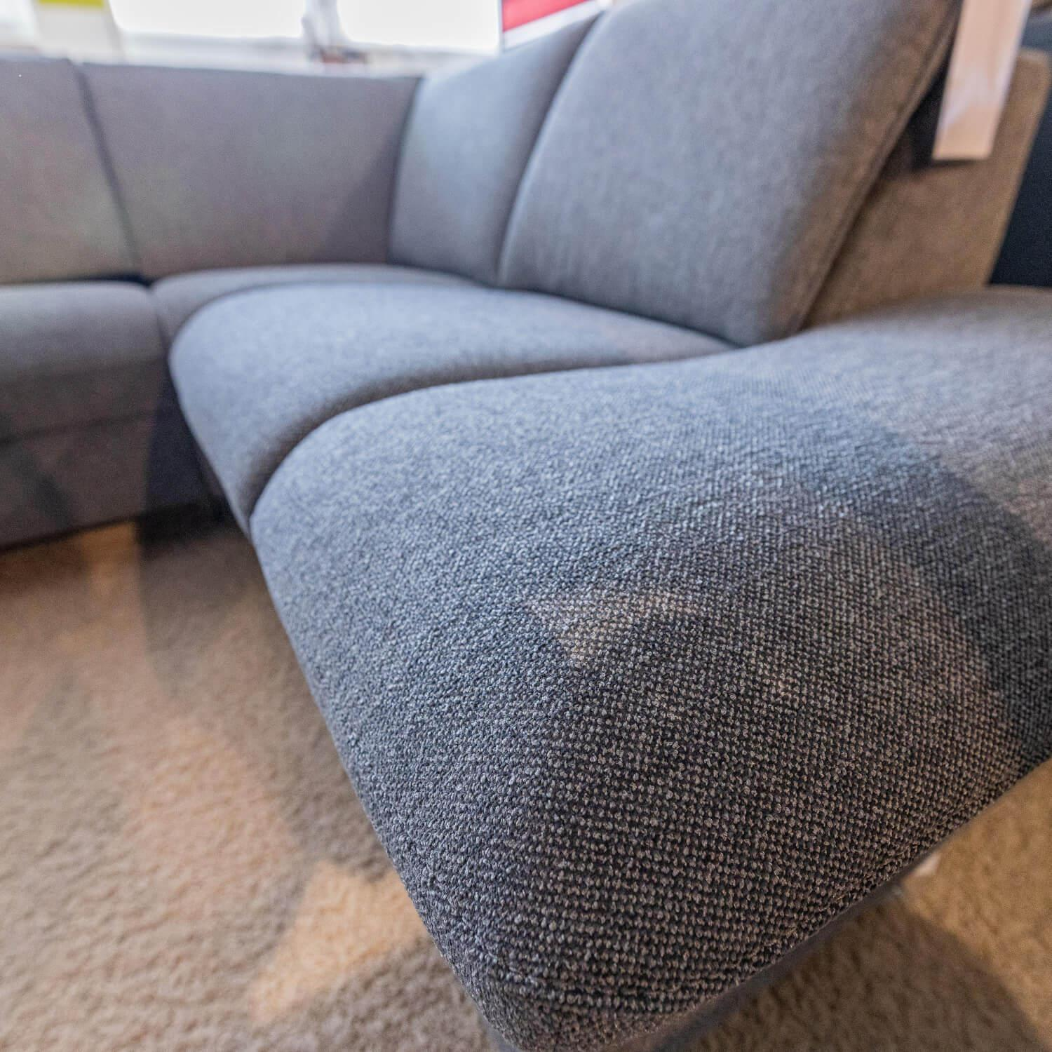 himolla - Ecksofa Spektra 1178 Bezug Stoff 24 Q2 Melang Mare Grau Metallfuß Anthrazit Pulverbeschichtet - 8