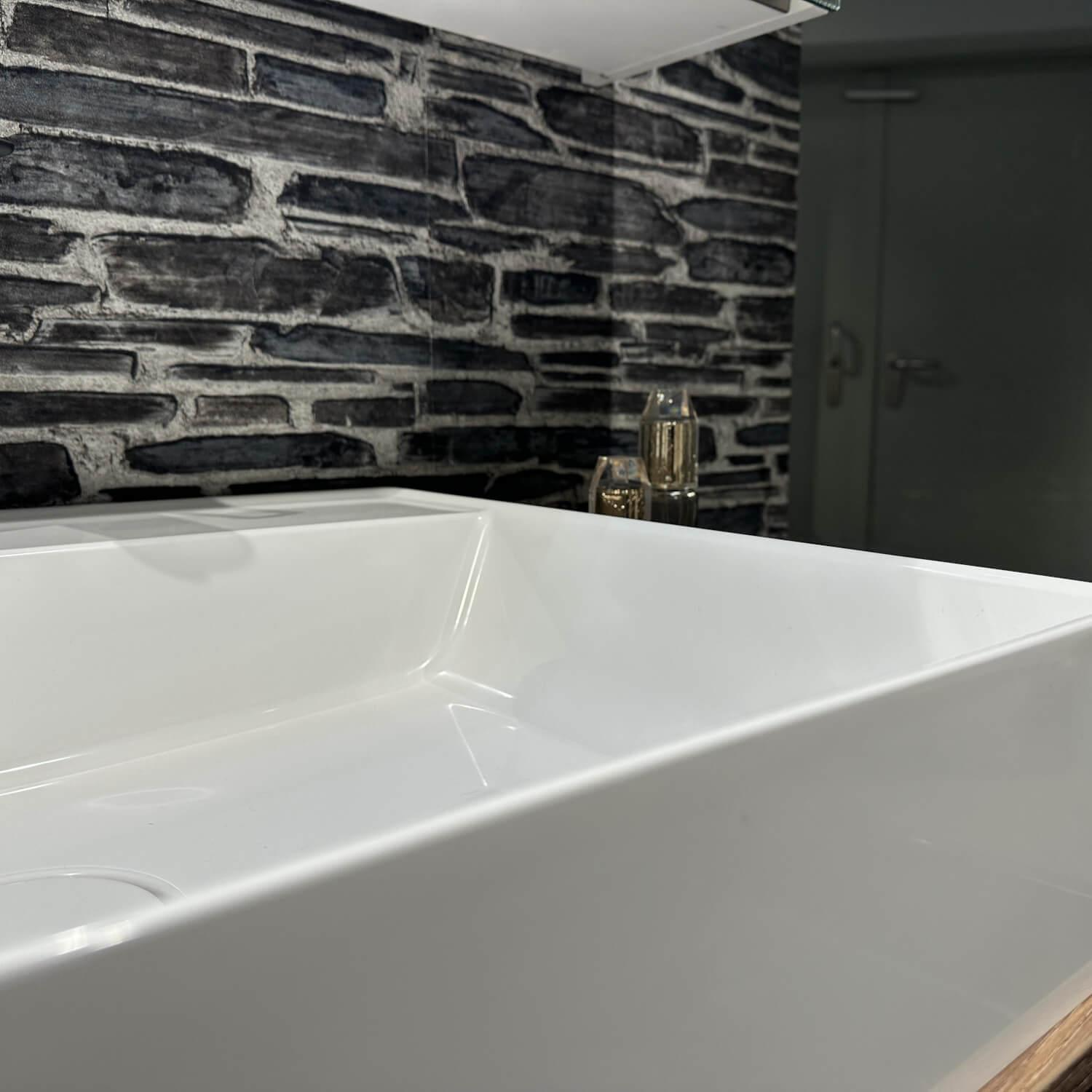 Nobilia - Badezimmer Flash 648 Lacklaminat Alpinweiß Hochglanz Inklusive Waschtisch Und Beleuchtung - 3