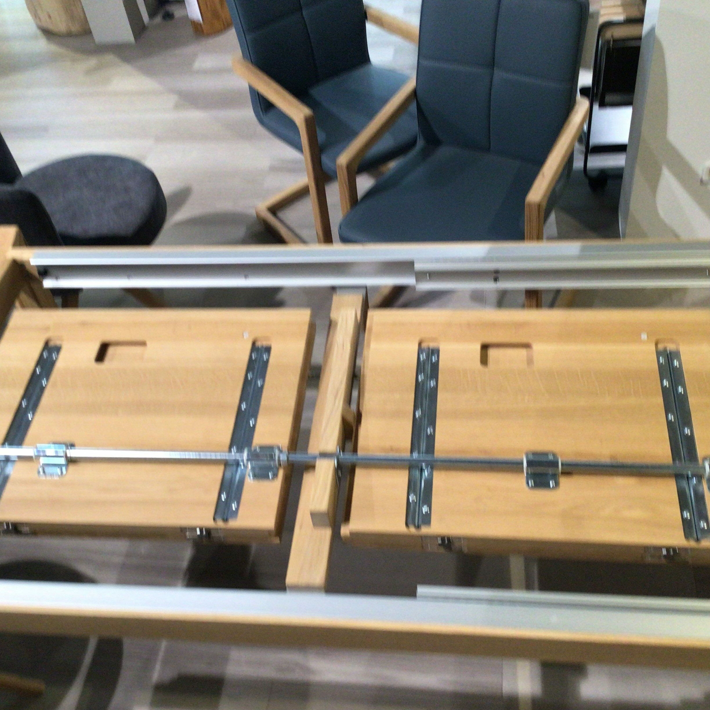 Wimmer - Esstisch Asteiche Bianco mit Gestellauszug - 3