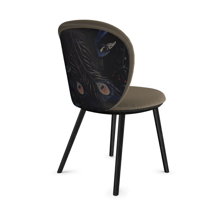 Freifrau - Stuhl Sidechair Ona Stoff Smart Code25 Pierre Grau Außen Gobelin Oasis - 4