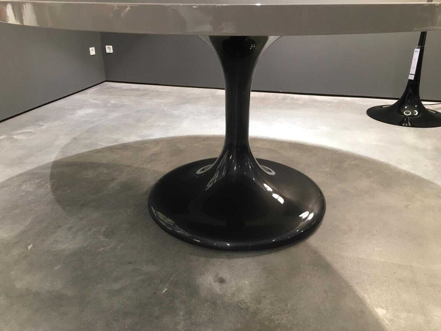Minotti - Tisch Neto Platte Metall Sand Gestell Glänzend Zinnfarbig - 6
