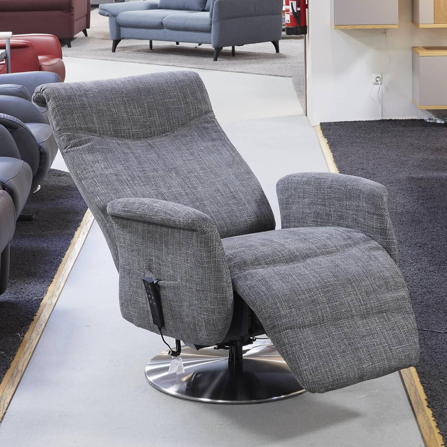 Activineo - Schwerlast-TV-Sessel Bezug Stoff Doro 6 Mode Drehgestell Edelstahl Inklusive Aufstehhilfe - 13