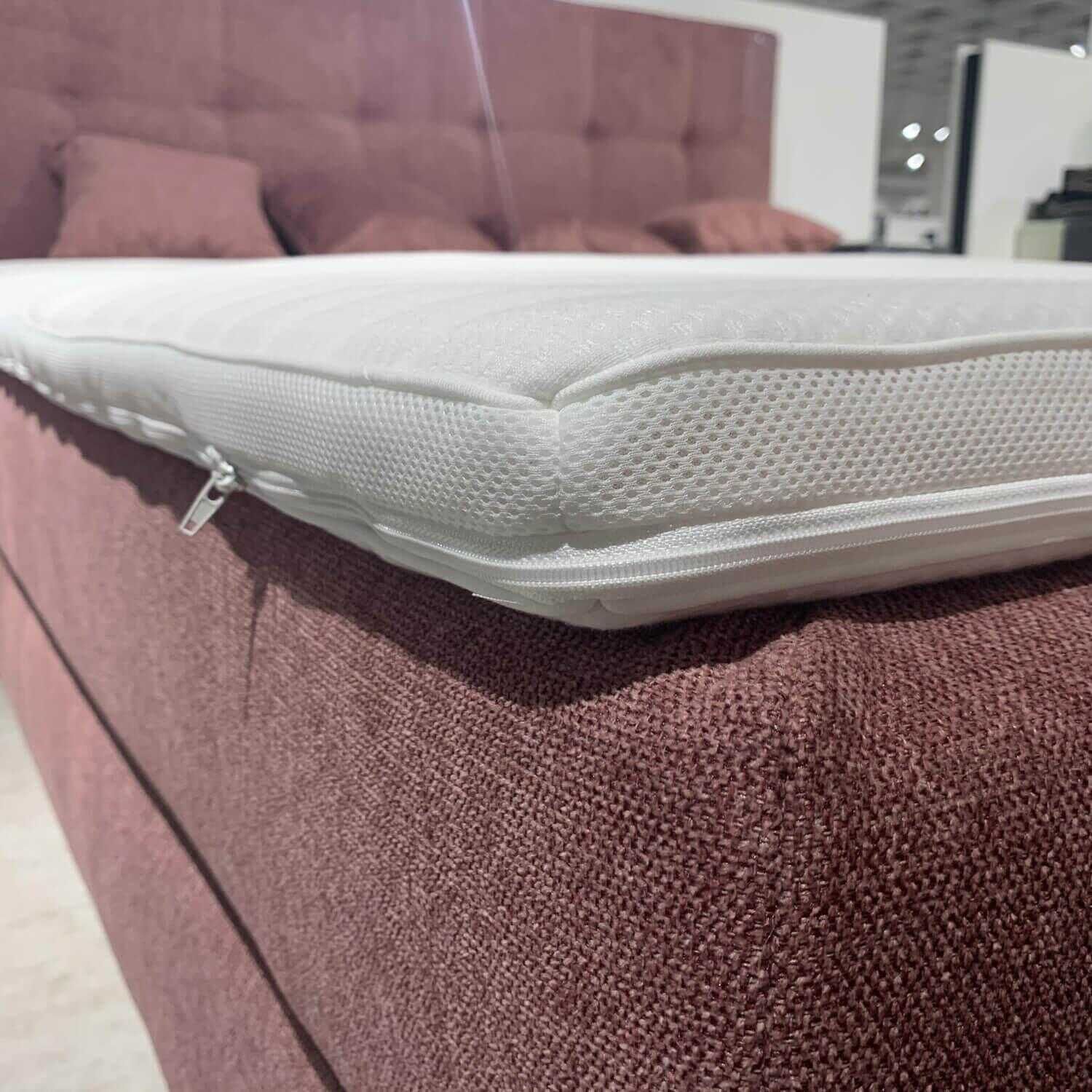 irisette-boxspringbett-stoff-almeria-rose-taupe-mit-topper-nachttisch-bank-9ad3ec1b4da3 Irisette - Boxspringbett Stoff Almeria Rose Taupe mit Topper Nachttisch Bank - 3