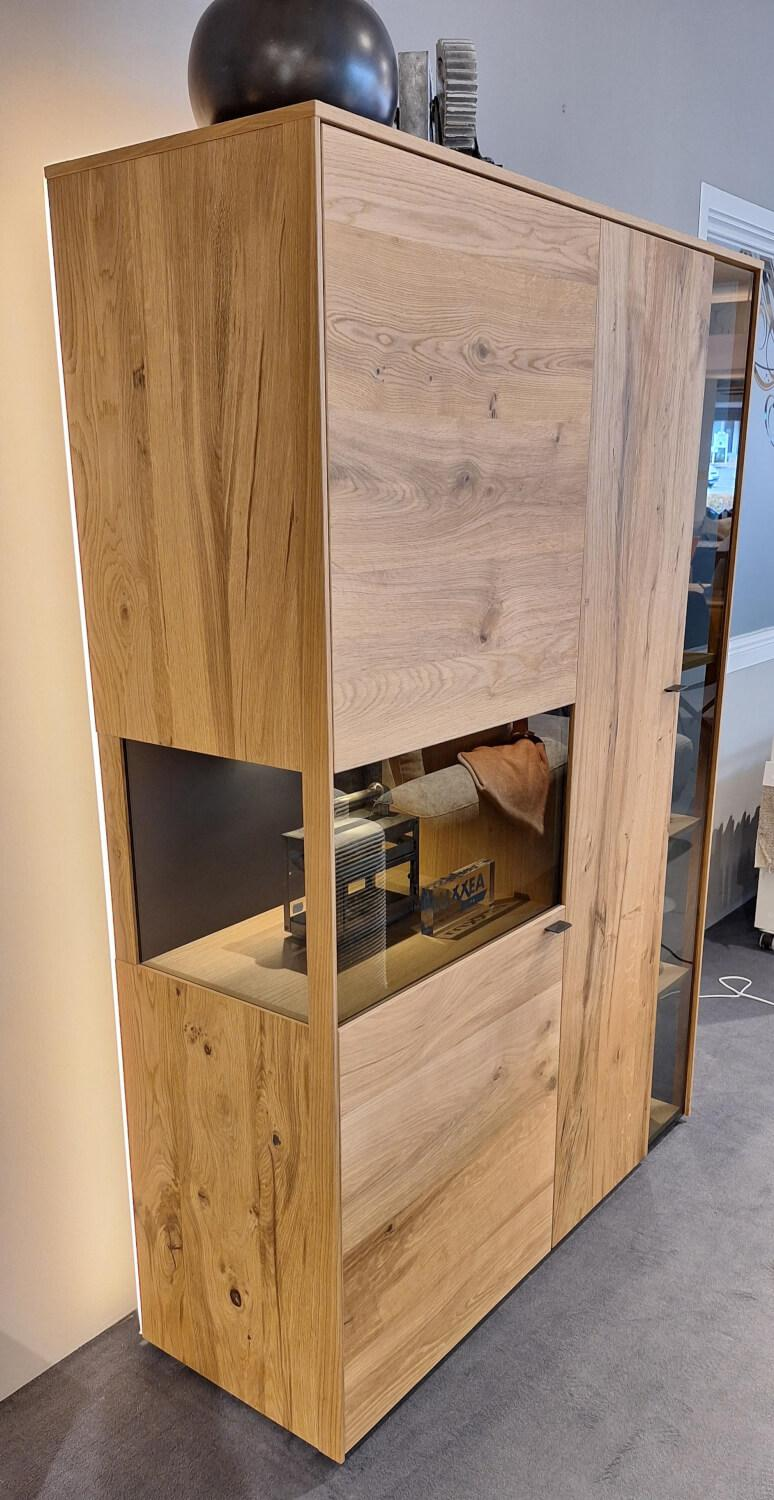 Venjakob - Vitrine Plan X3 Eiche Rustico Hell Geölt Parsolglas - 4