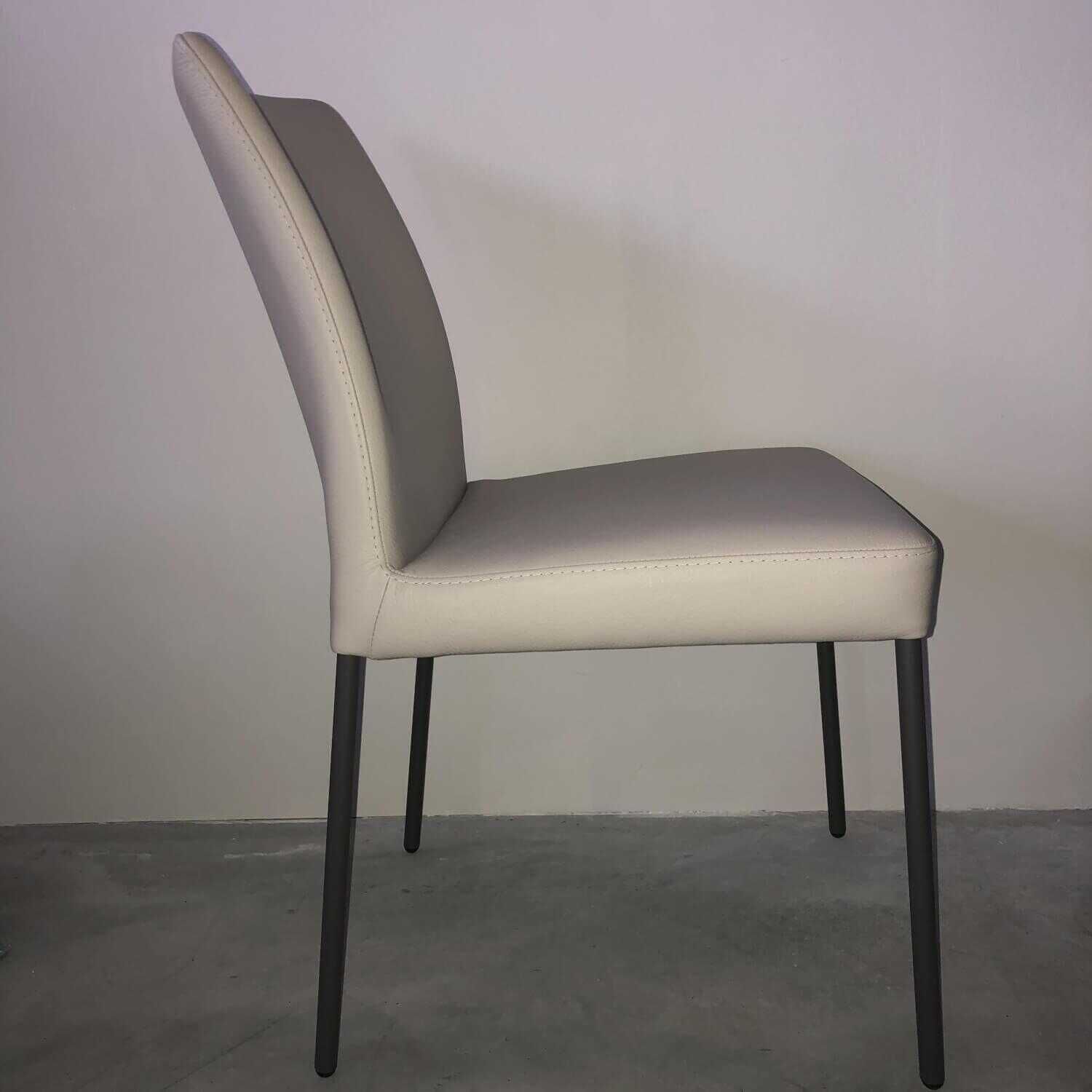 Bert Plantagie - 3er-Set Stuhl Ultimo U11 Leder LD2331 Beige - 2