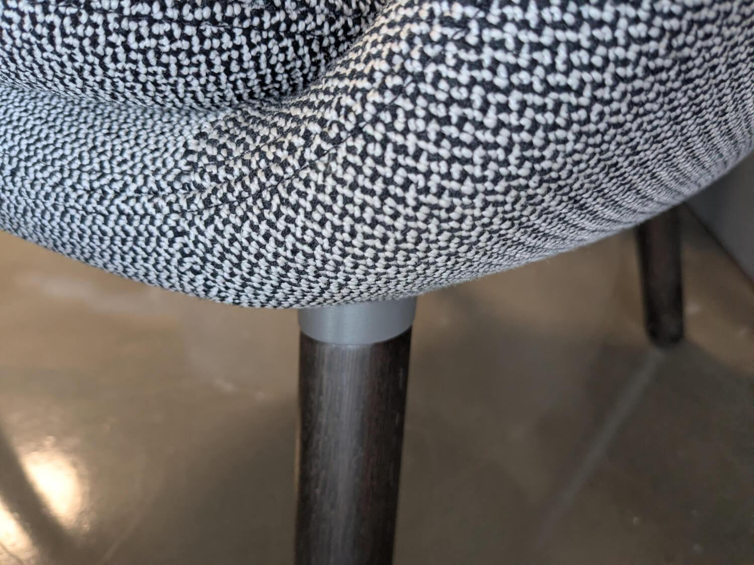 Vitra - Sessel HAL Lounge Chair Stoff Credo Salt n Pepper Grau mit Hocker - 8