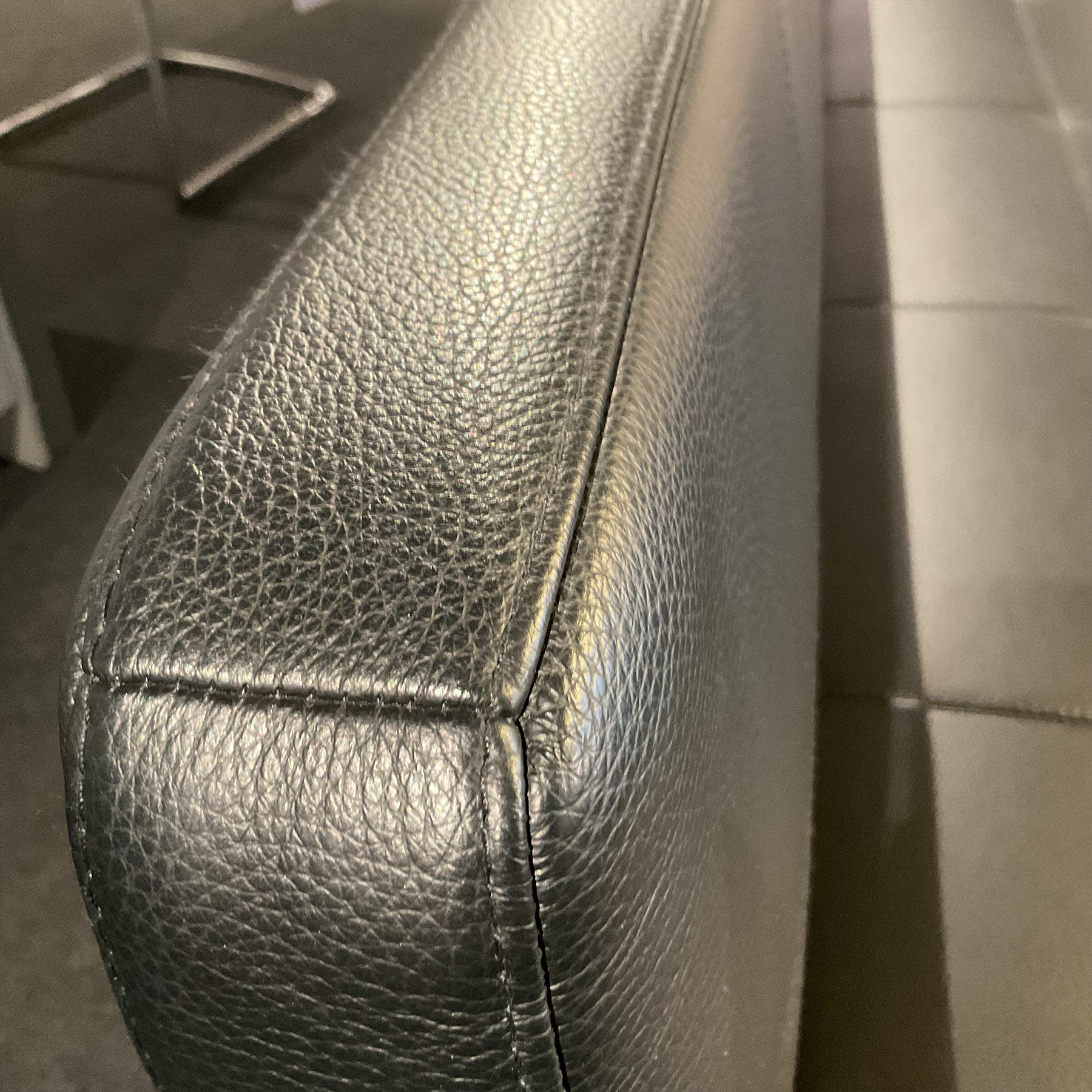 Girsberger - Sitzbank Carim Leder Donna 800 Schwarz Gestell Metall Schwarz Beschichtet - 4