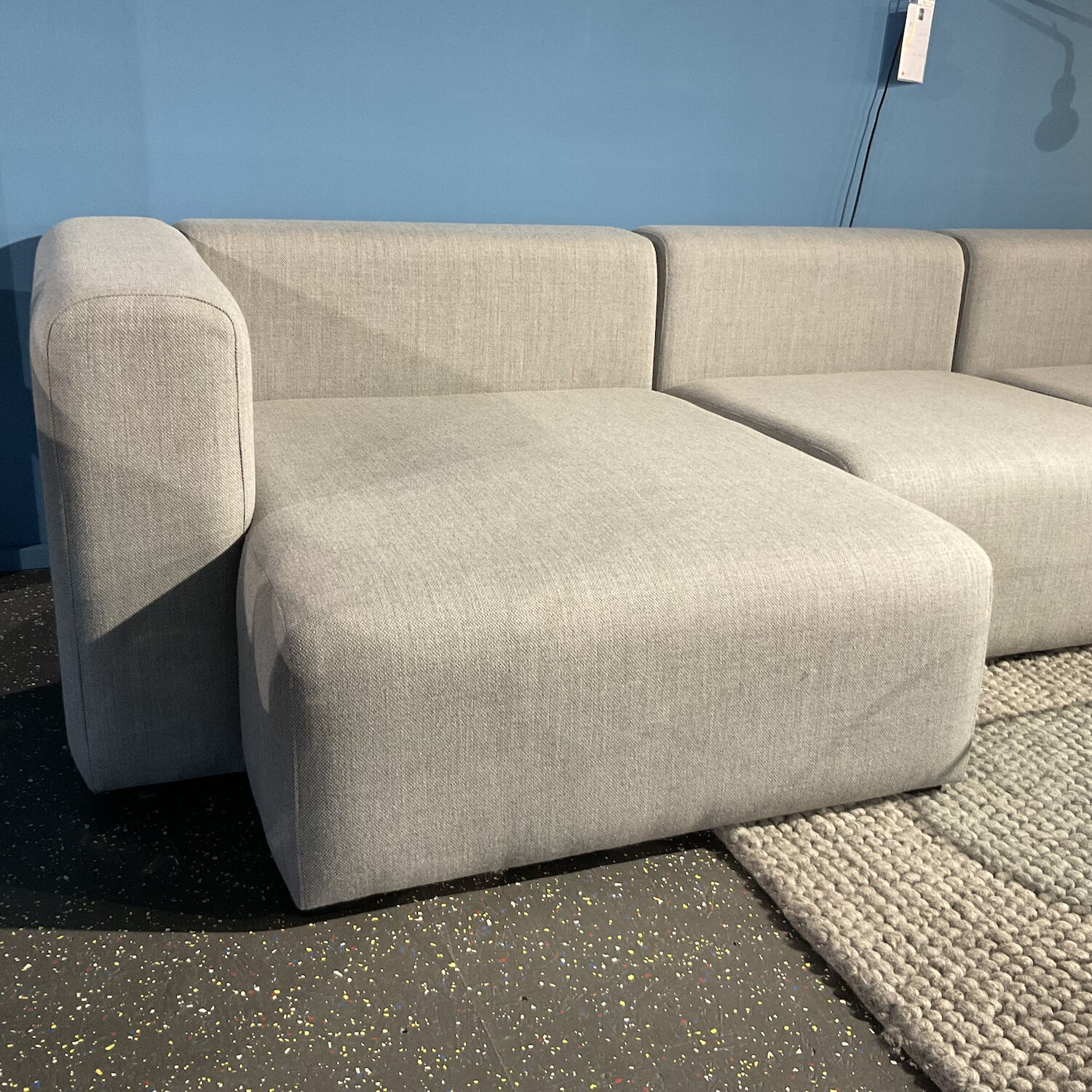 Hay - Ecksofa Mags Stoff Kvadrat Fiord 151 Grau Füße Kiefernholz Schwarz Gebeizt Inklusive Rückenkissen - 4