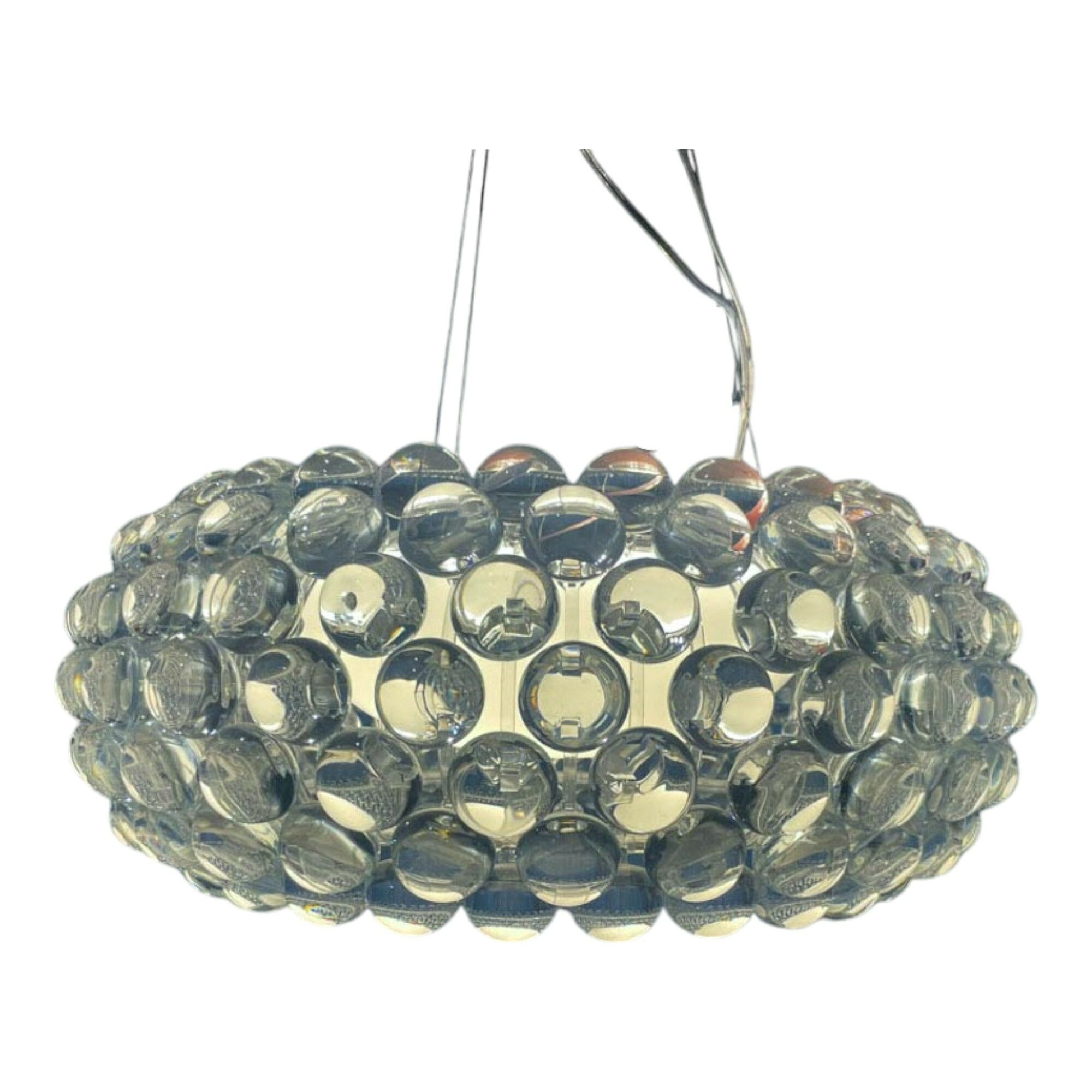 Foscarini - Pendelleuchte Caboche Plus Media Polymethilmethakrylat Mundgeblasenes Glas Verchromtes Aluminium - 1
