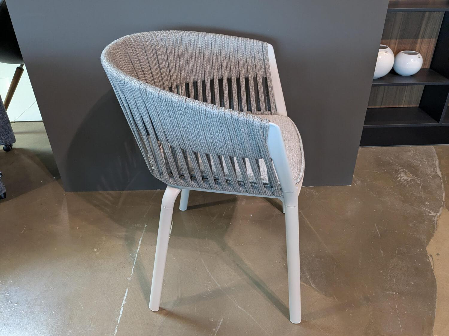 Fast - 4er-Set Outdoorstuhl Ria Schnur Powder Grey Aluminium Pulverbeschichtet - 8