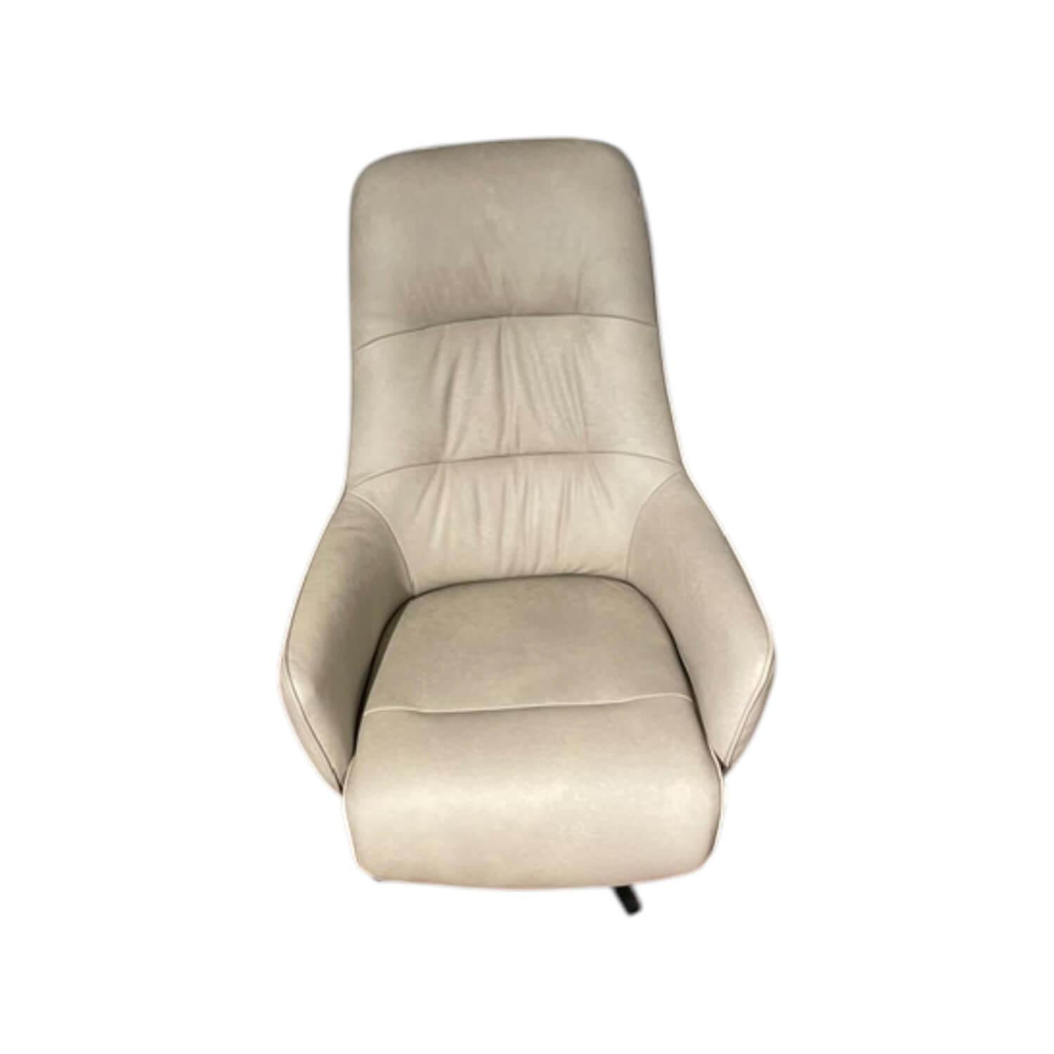 himolla - Sessel Cumurex 7364 Leder 22 Soft Nappa Island Beige Gestell Metall Anthrazit Mit Herz Waage Funktion - 1