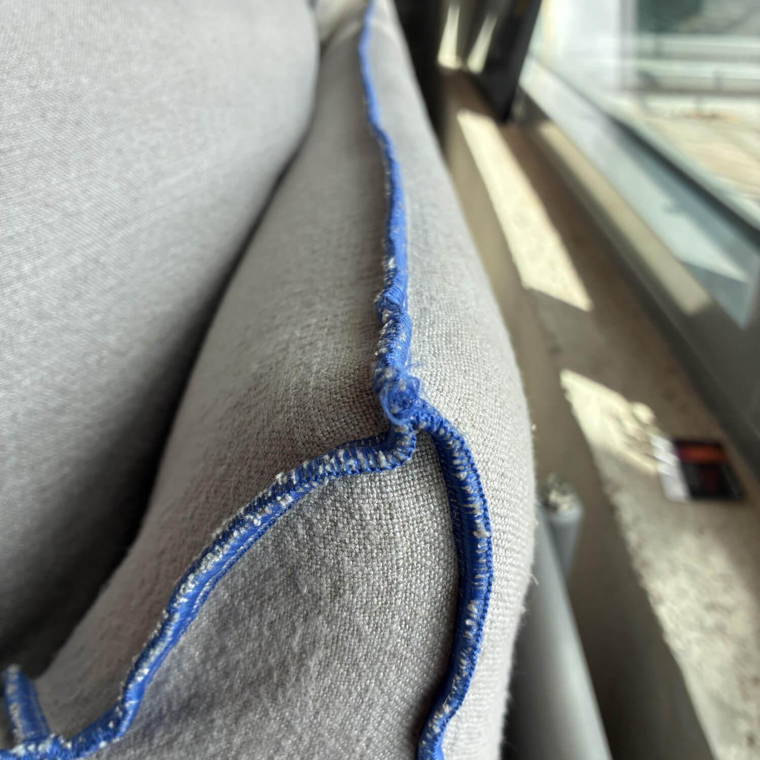 Gervasoni - Sofa Ghost 12 Stoff C Sand Zingaro Grau Inklusive Kissen - 7