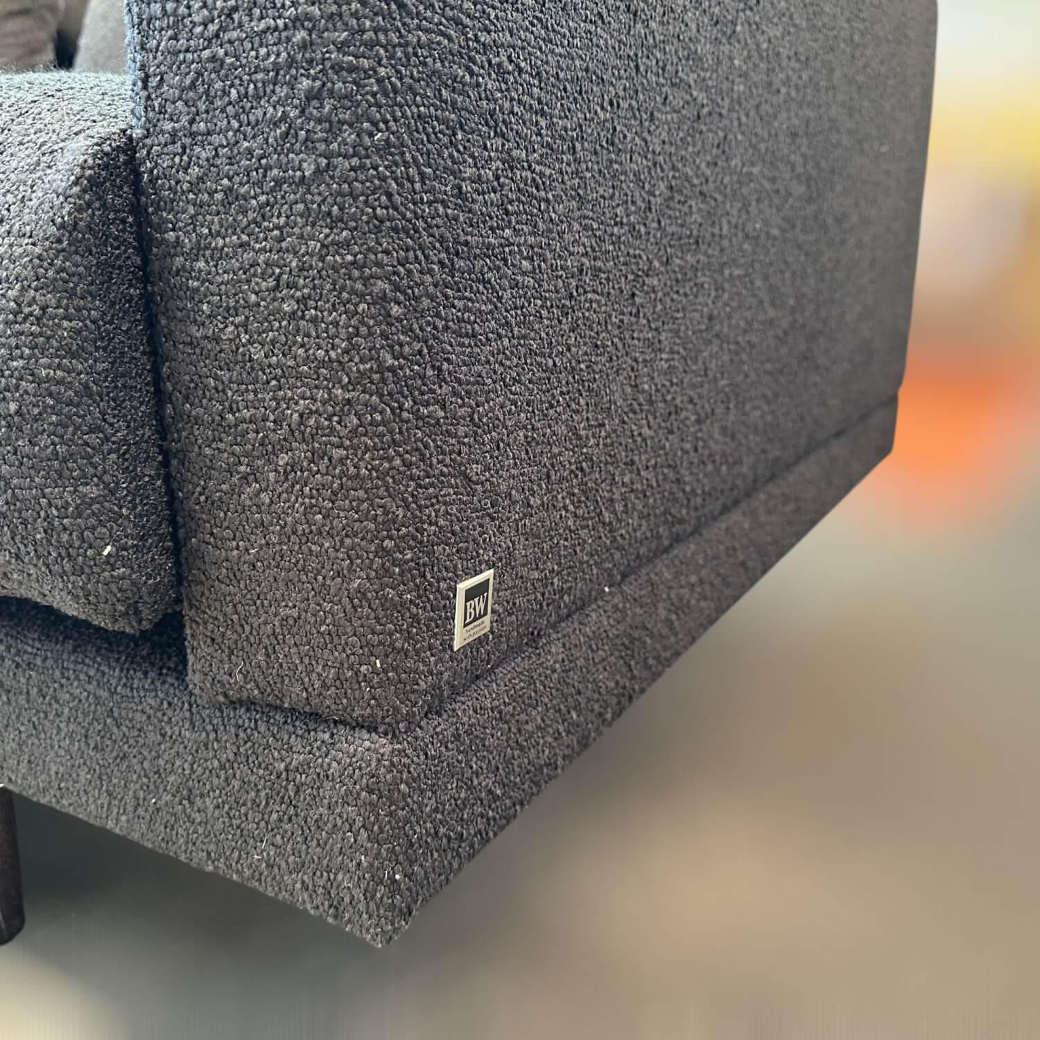 Bielefelder Werkstätten - Sofa Long Island Stoff Rhett BW1790-191 Anthrazit Fuß Esche Braun - 8