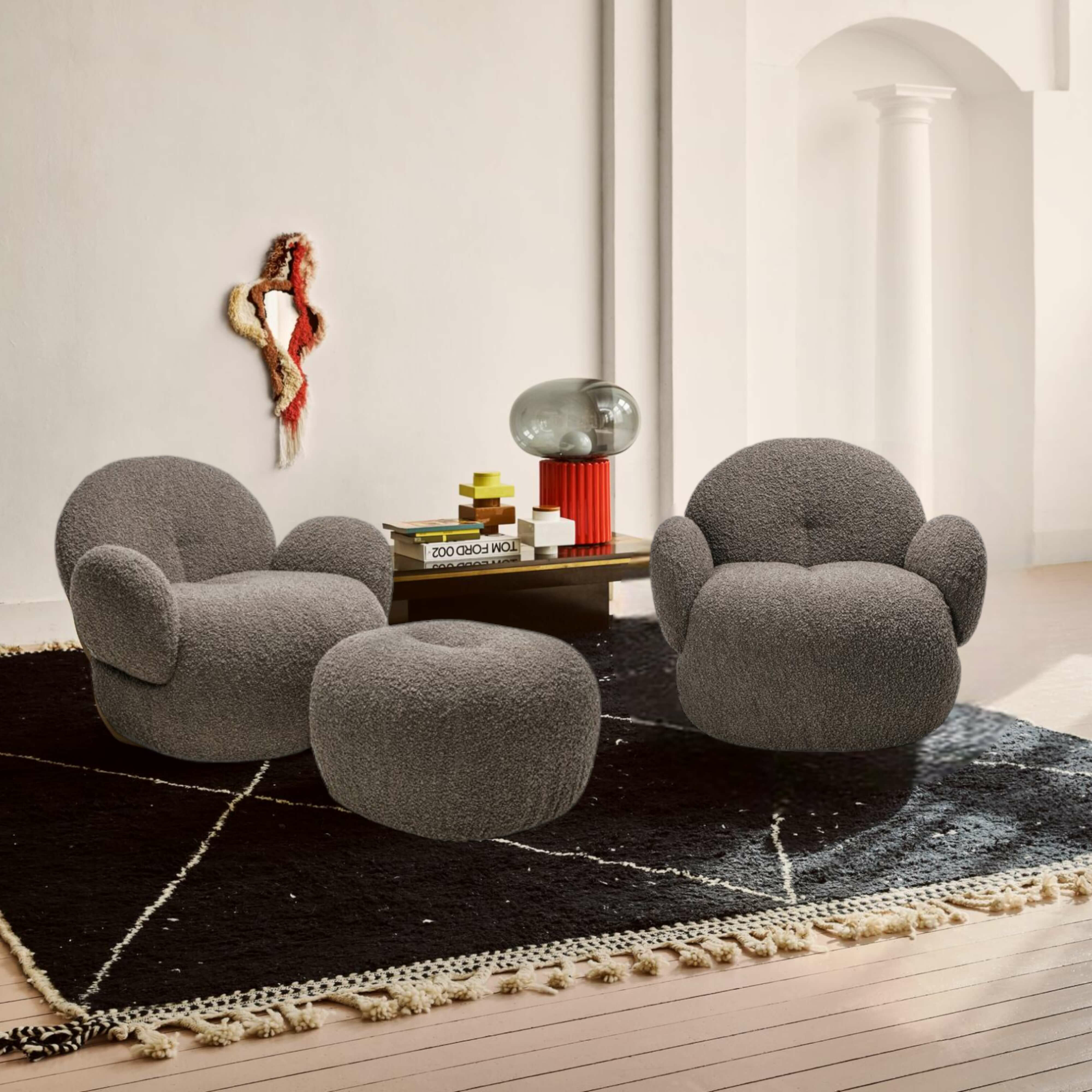 Freifrau - Sessel Nana Love Seat mit Hocker - 2