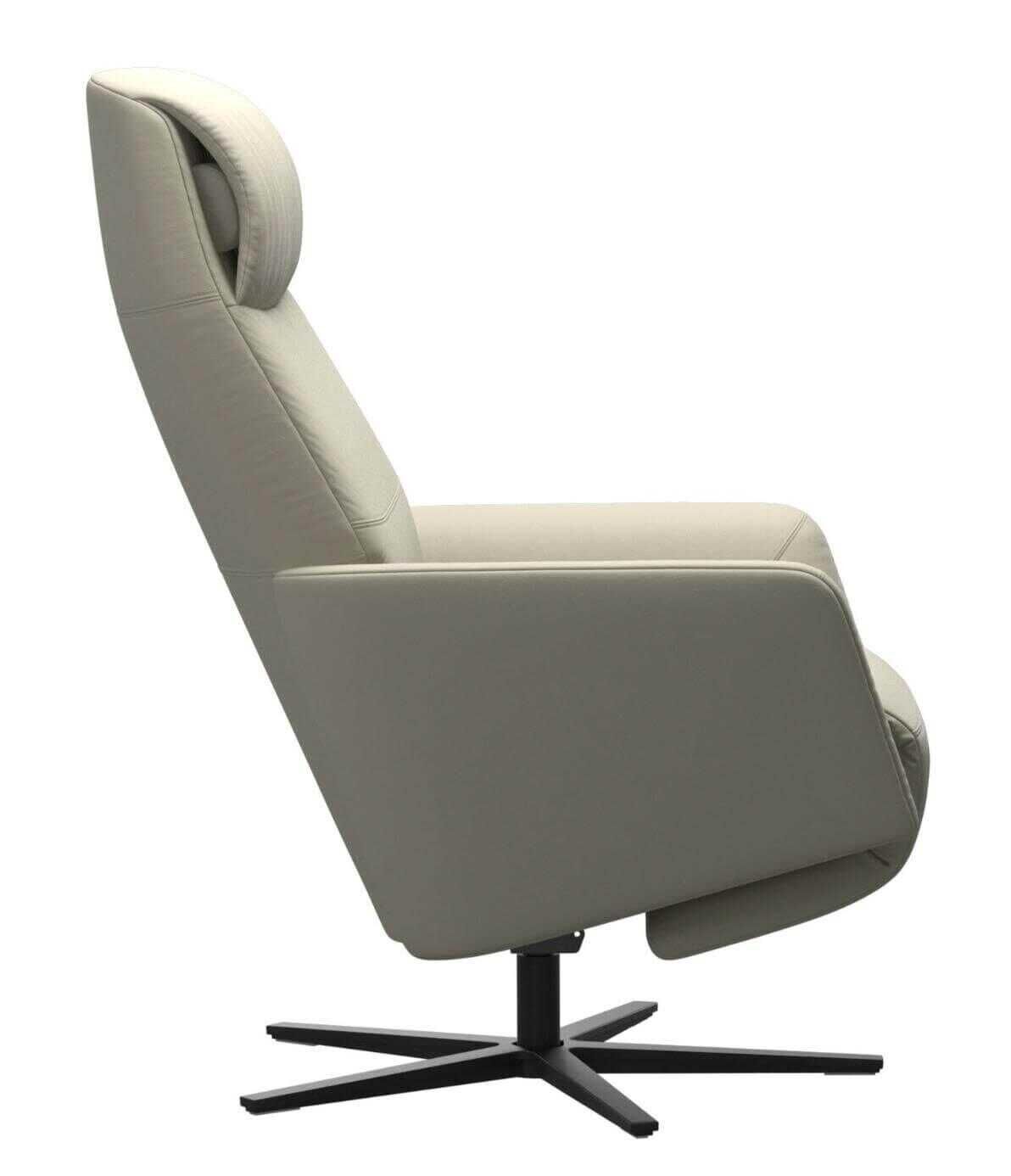 Stressless - Sessel Scott Leder Paloma Fog mit Elektrischer Verstellung - 3