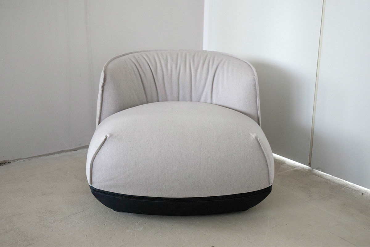 Kristalia - Outdoor-Loungesessel Brioni Hellgrau - 2