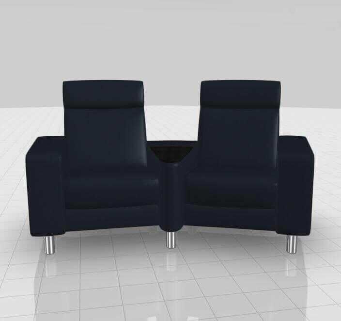 stressless-sofamodelle-kinosofa-pause-leder-schwarz-batick-mit-sektortisch-und-doppelhocker-auf-rollen-50b8699bbb845cd2cc8c13c90 Stressless - Kinosofa Pause Leder Schwarz Batick Mit Sektortisch und Doppelhocker auf Rollen - 2