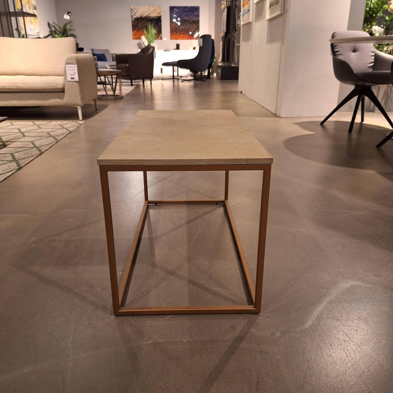 Rolf Benz - Coffee Table 985 MDF Coated With Real Stone Veneer With Sandstone Frame Bronze Colored - 3