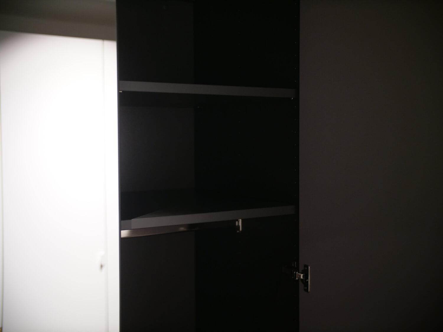 Hülsta - Kleiderschrank Mit Drehtüren Multi Forma II Lack Taupe Griffleiste Chrom Glänzend - 6